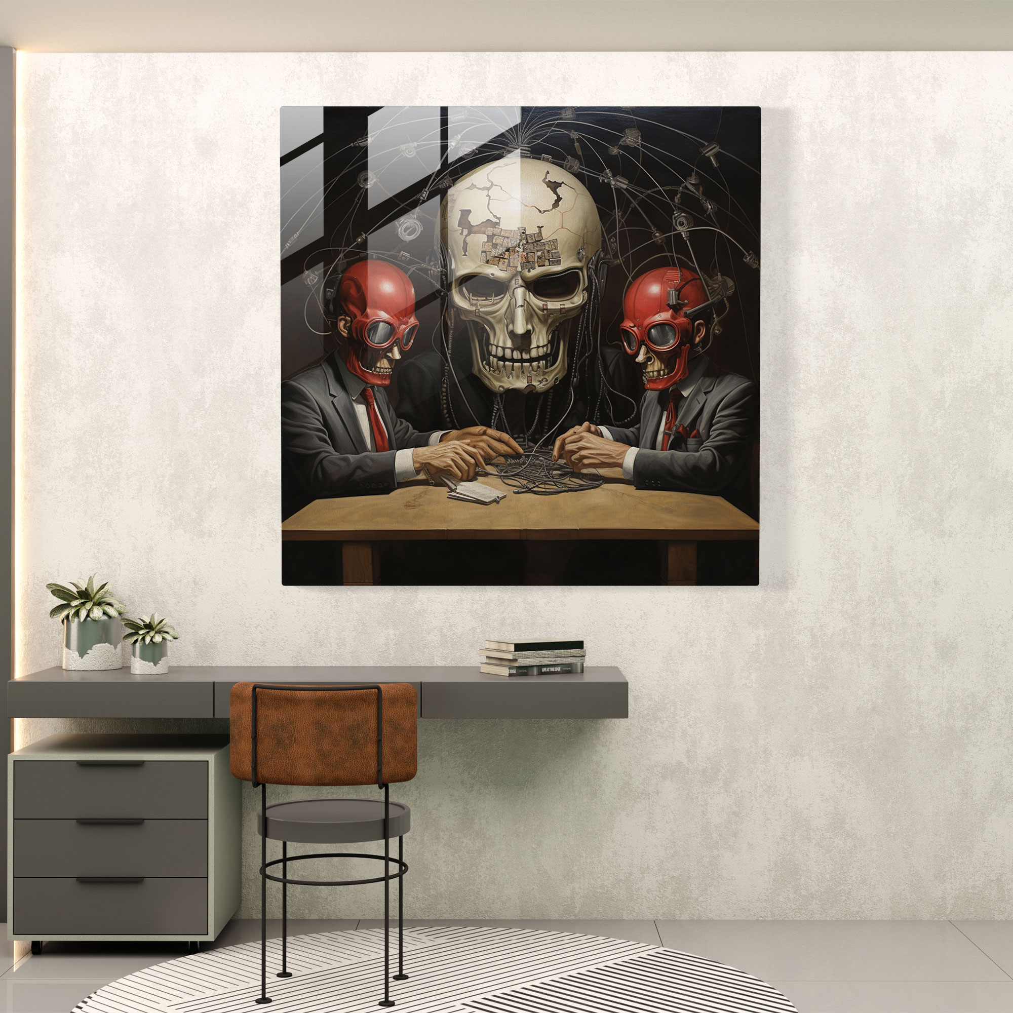 Basquiat Glass Print - Social Commentary - Basquiat, Modern Art, Political Commentary, Unconventional Symbols