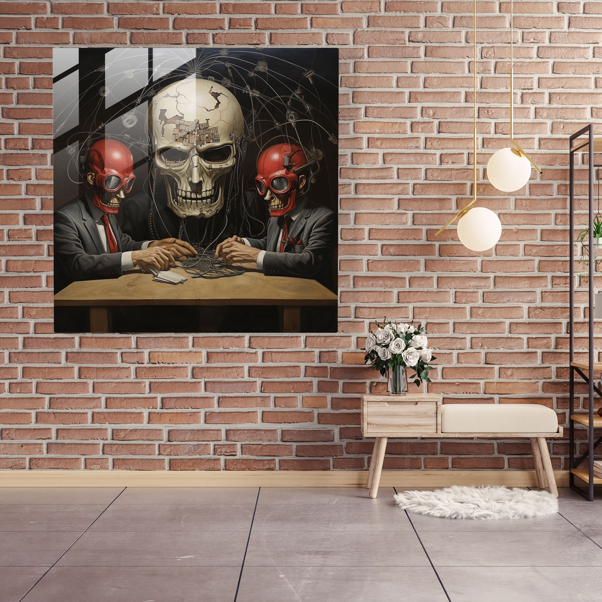 Basquiat Glass Print - Social Commentary - Basquiat, Modern Art, Political Commentary, Unconventional Symbols