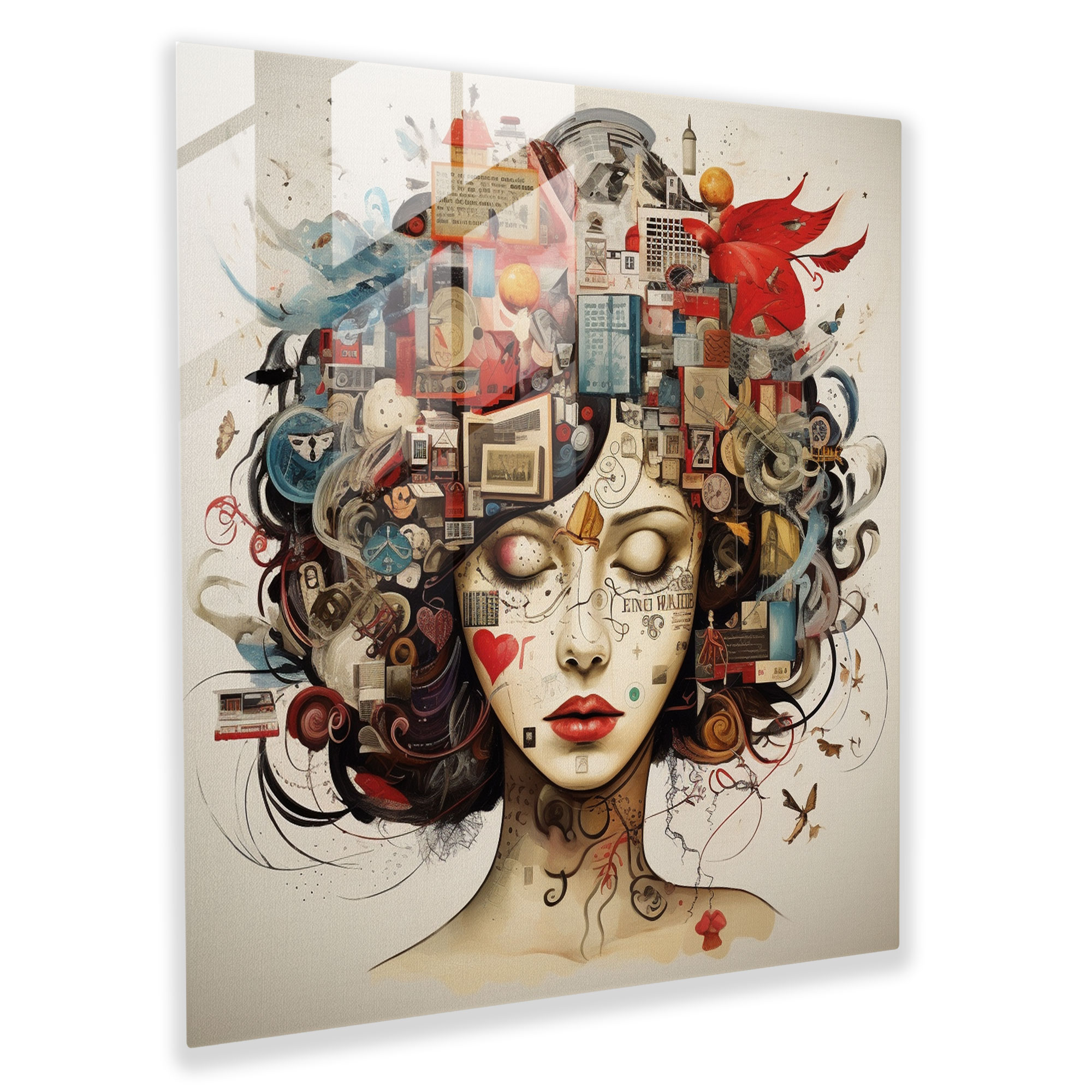 Basquiat Glass Print - Emotional Intensity - Basquiat, Glass Art, Home Decoration, Emotional Intensity