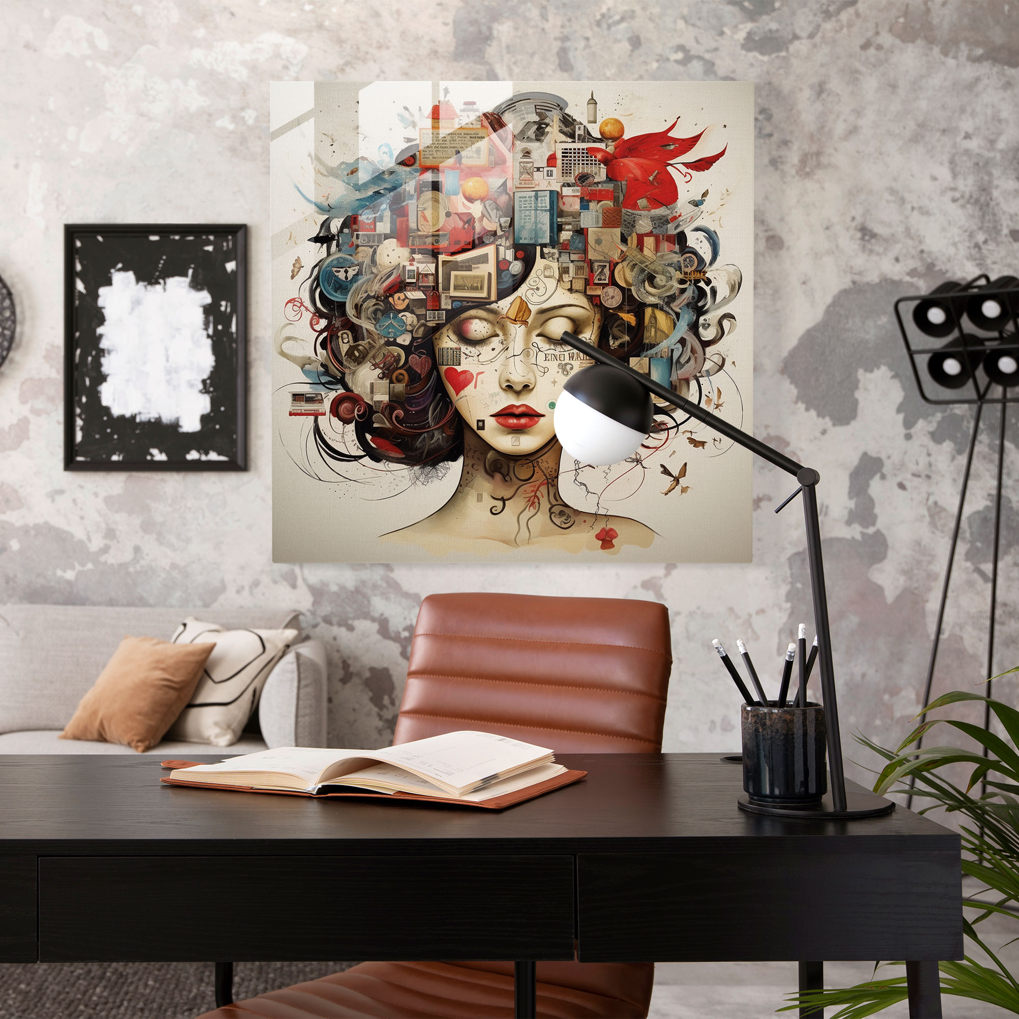 Basquiat Glass Print - Emotional Intensity - Basquiat, Glass Art, Home Decoration, Emotional Intensity