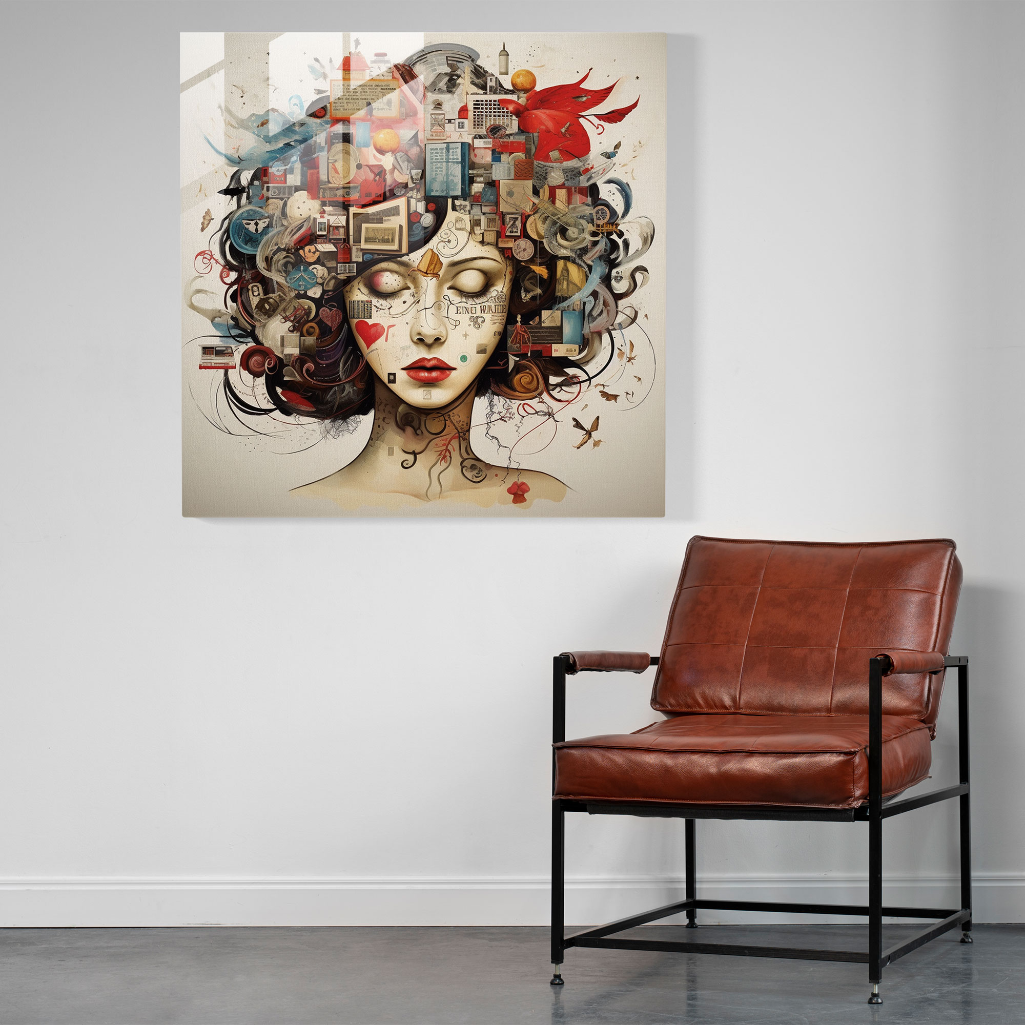 Basquiat Glass Print - Emotional Intensity - Basquiat, Glass Art, Home Decoration, Emotional Intensity