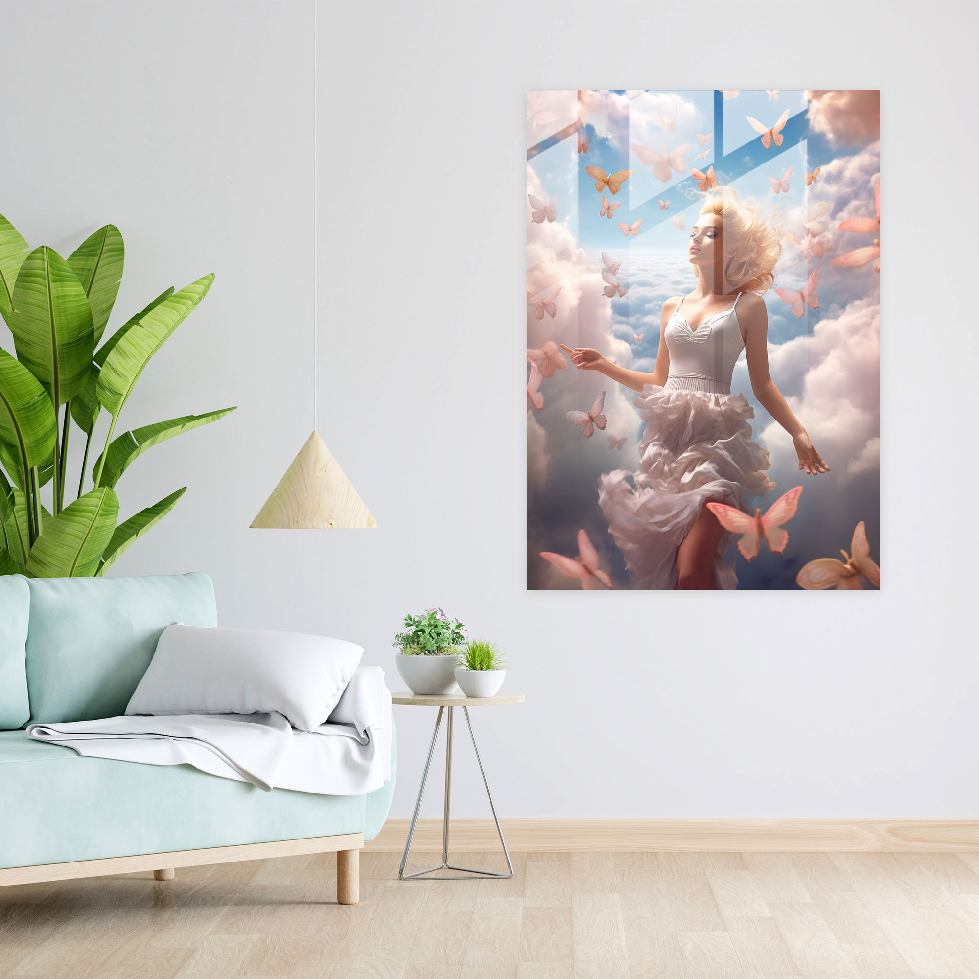 Barbie Glass Print - Whimsical Dream - Barbie, Fantasy, Glass Wall Art, Home Decoration