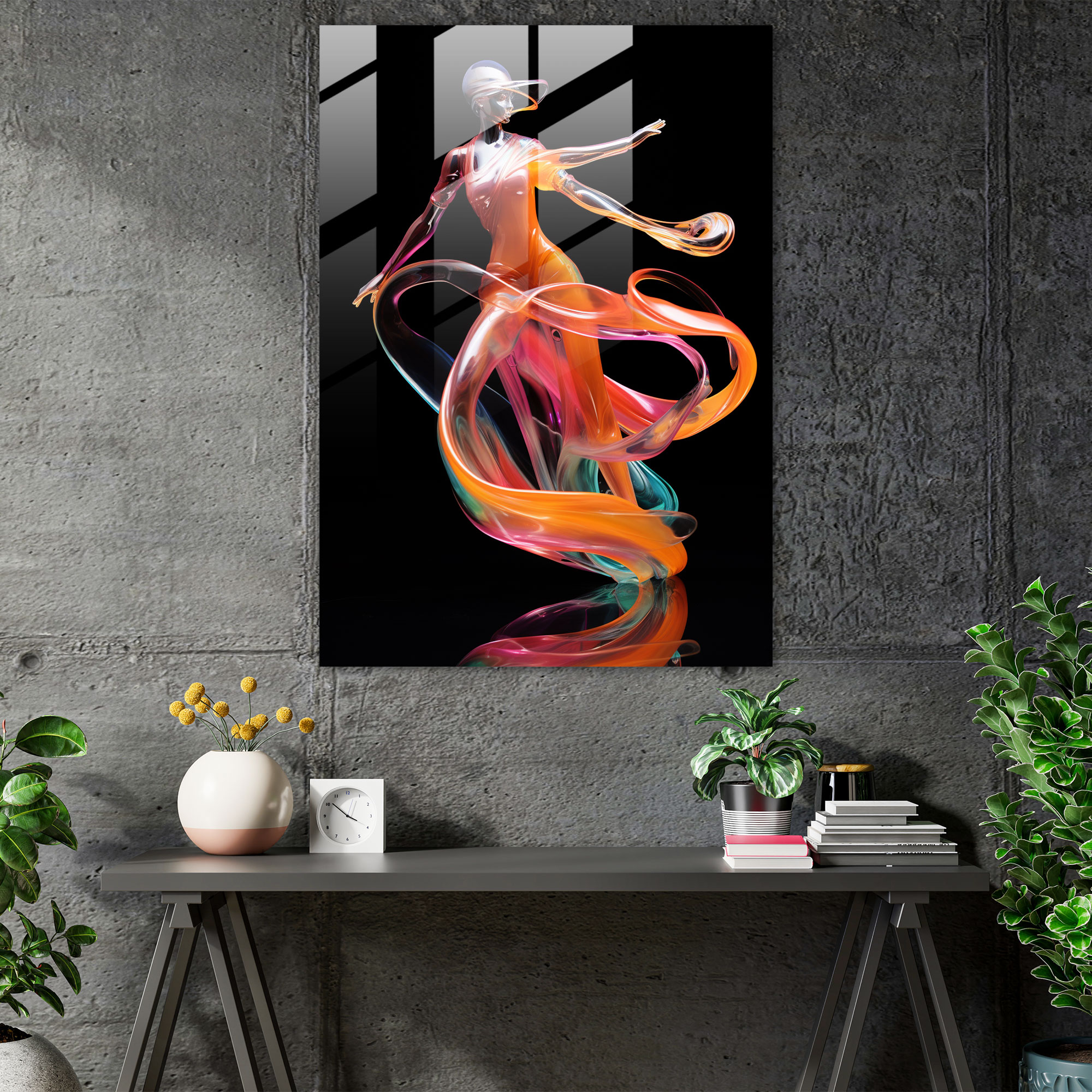 Barbie Glass Art - Dynamic Poses - Barbie, Movement, Home Decoration, Barbie