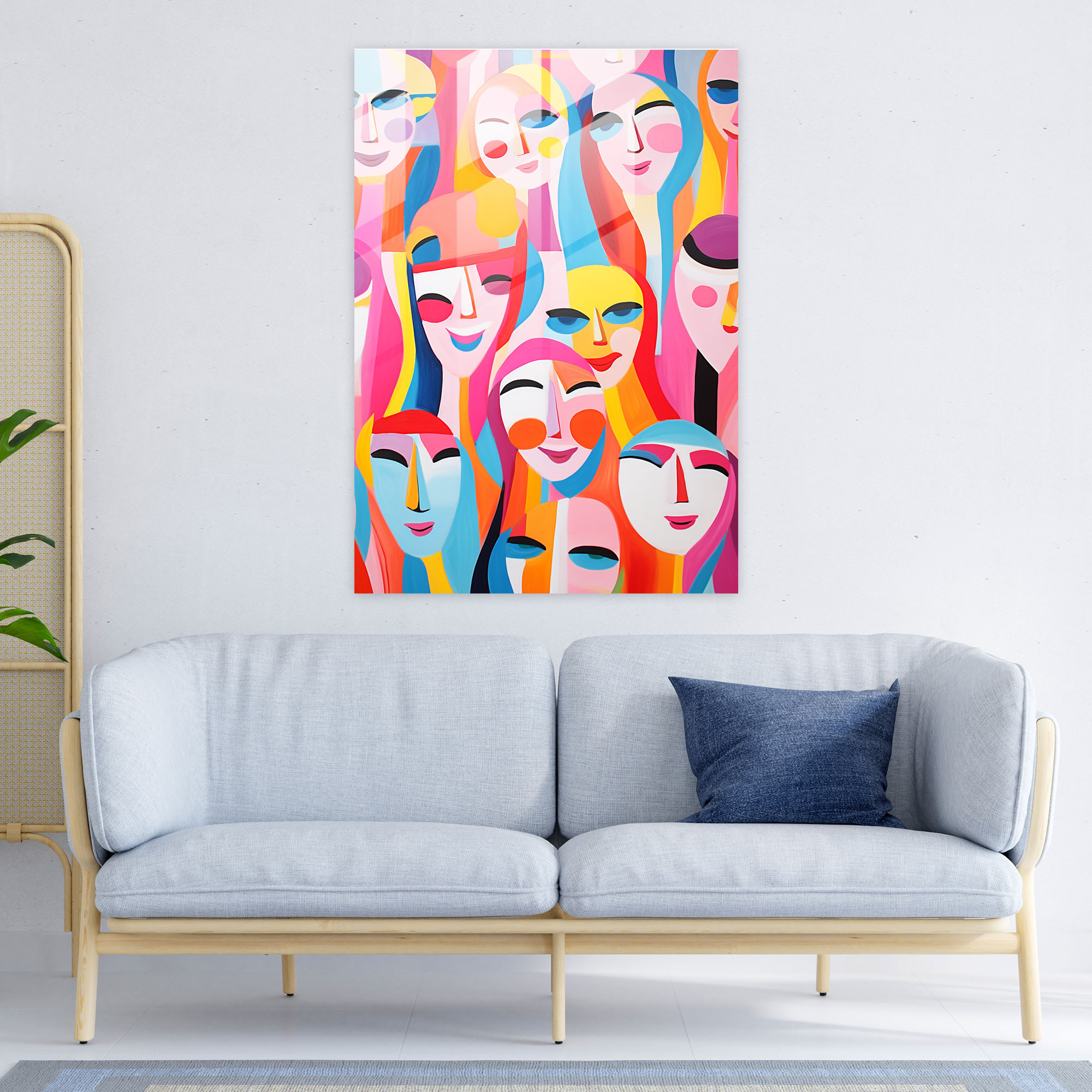 Barbie Glass Print - Colorful Abstract Barbie Dolls - Home Decoration - Barbie, Glass Print, Abstract, Barbie