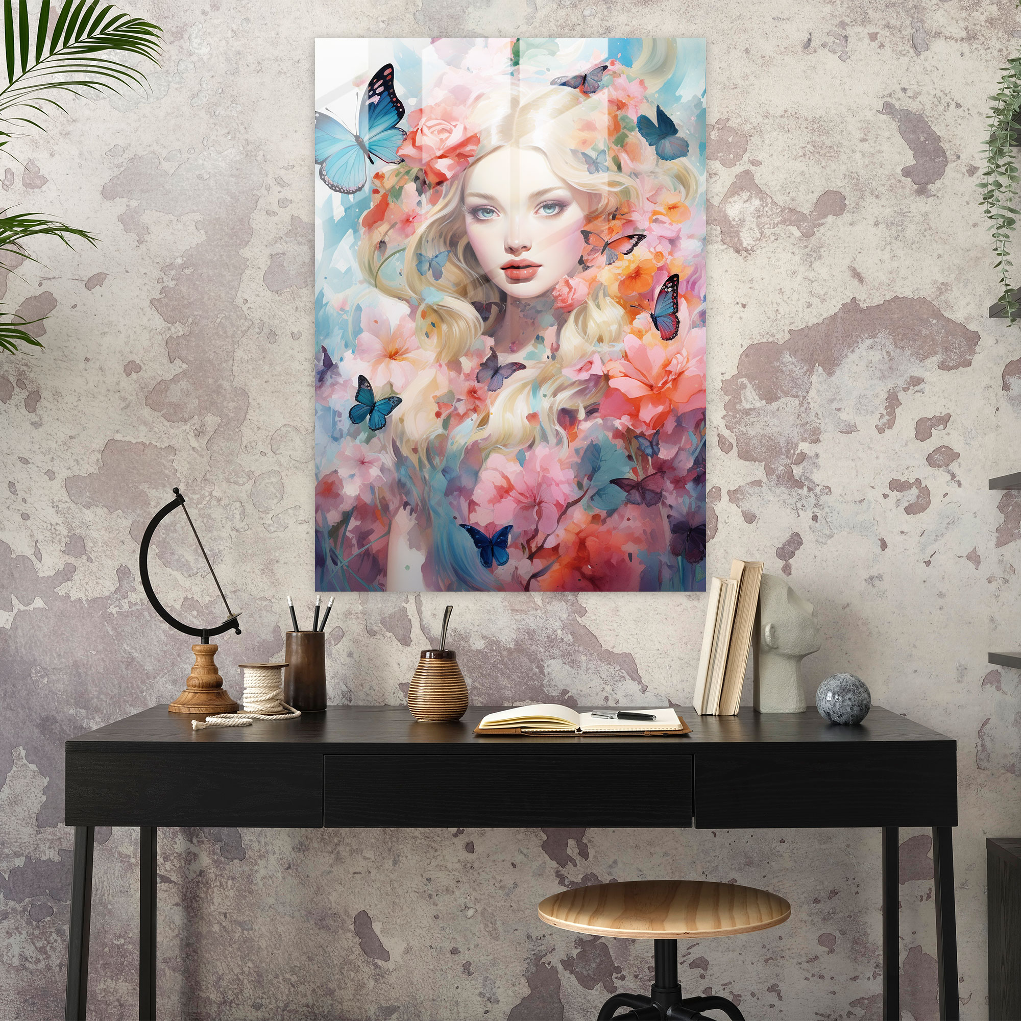 Barbie Glass Print - Barbie, Elegance, Wall Decoration, Home Decoration
