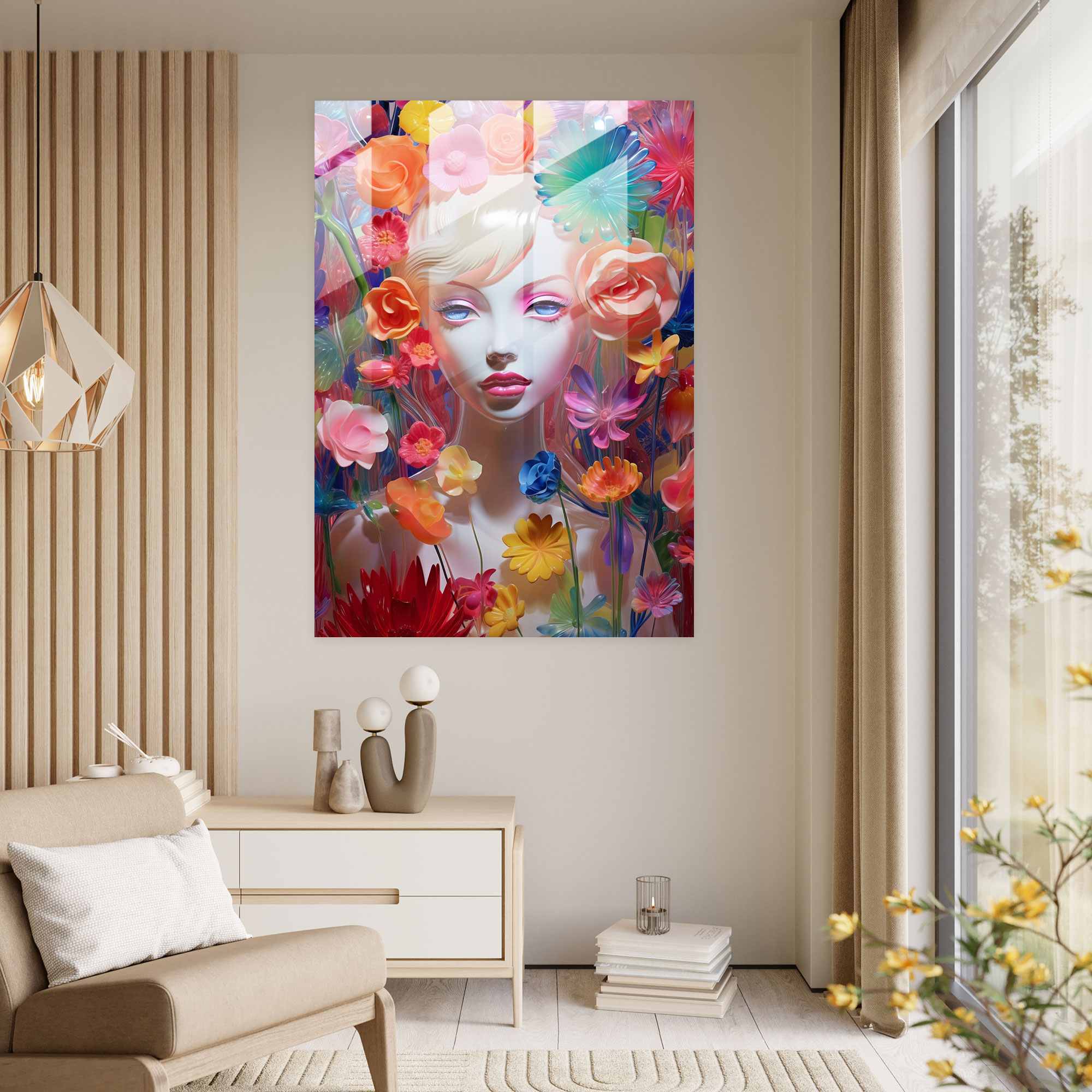 Barbie Glass Print - Barbie, Wall Decoration, Barbie, Glass Art
