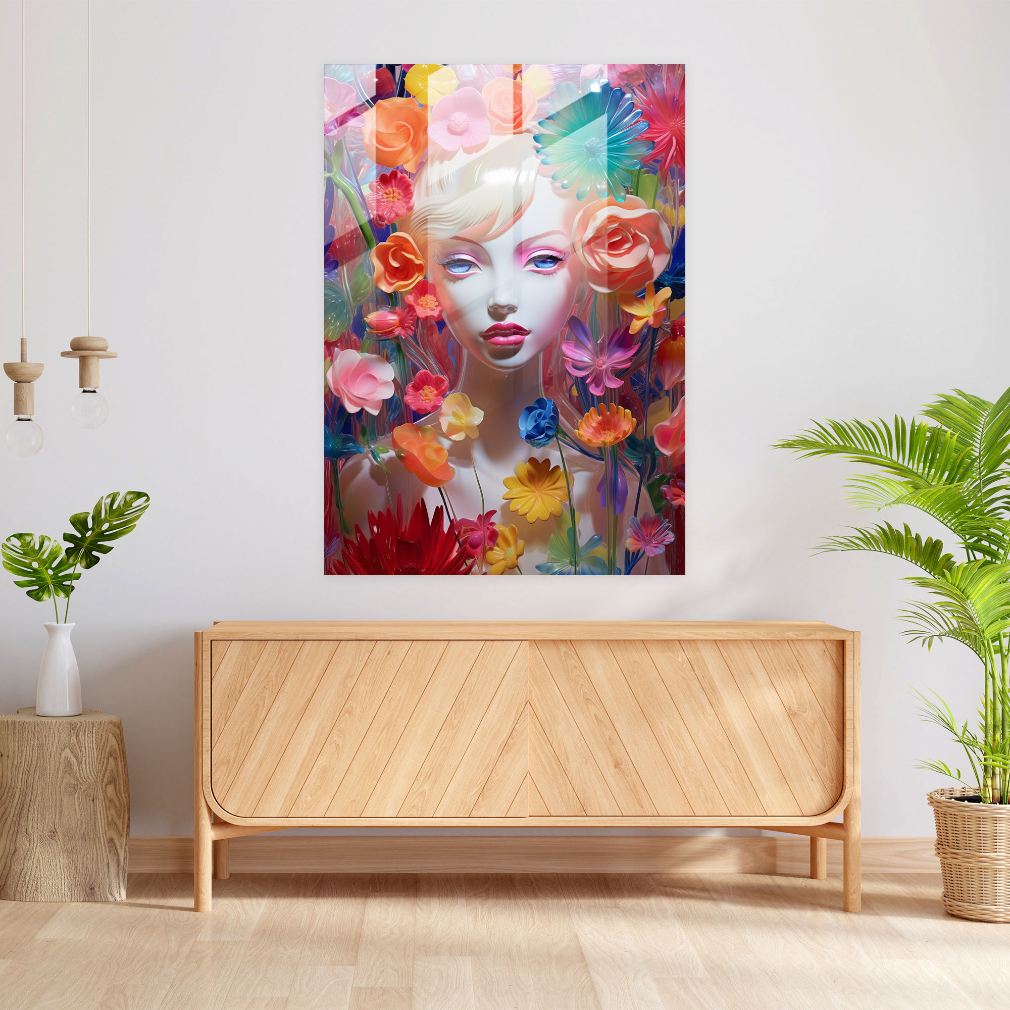Barbie Glass Print - Barbie, Wall Decoration, Barbie, Glass Art