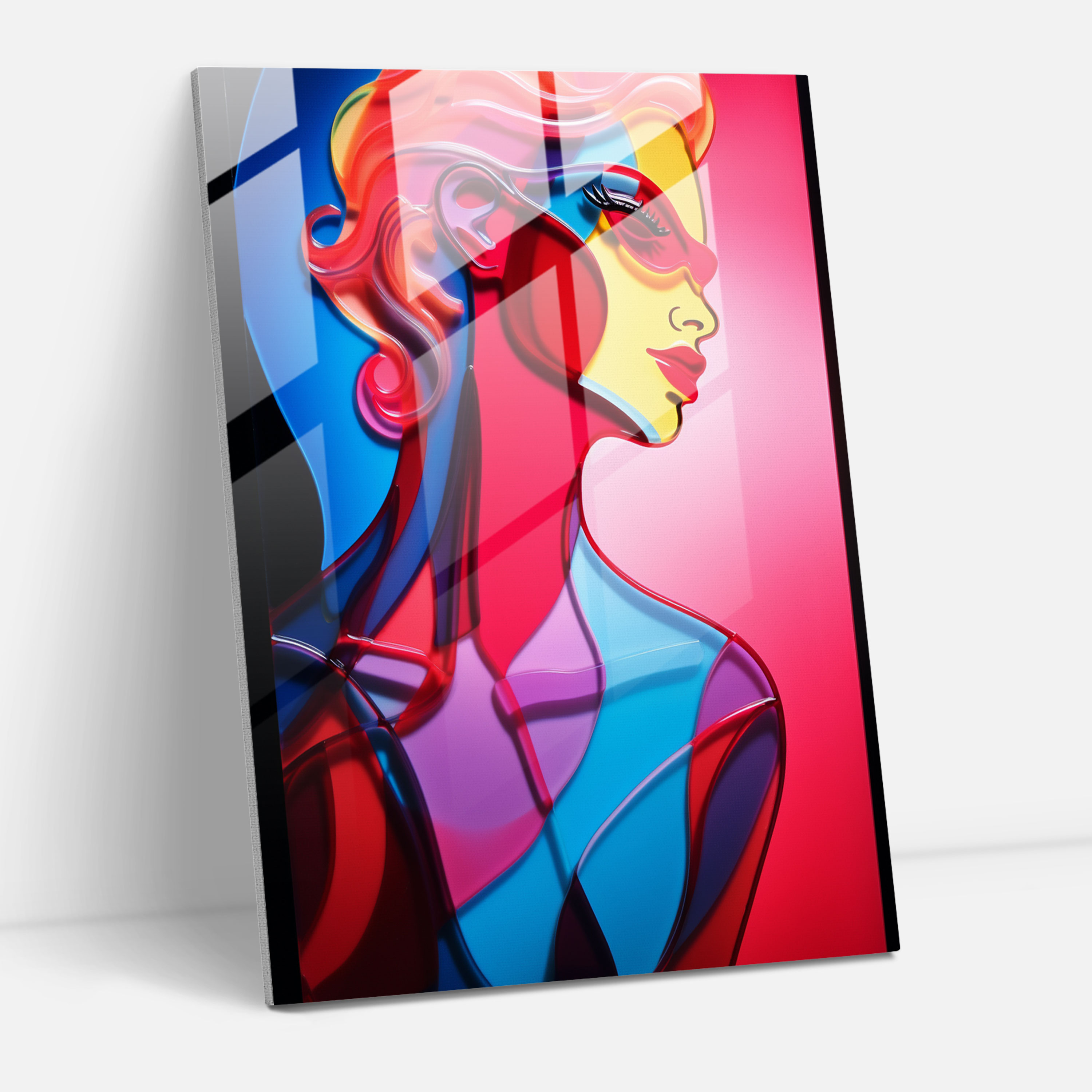 Artistic Barbie Glass Wall Art - Barbie, Vibrant Colors, Bold, Glass Print