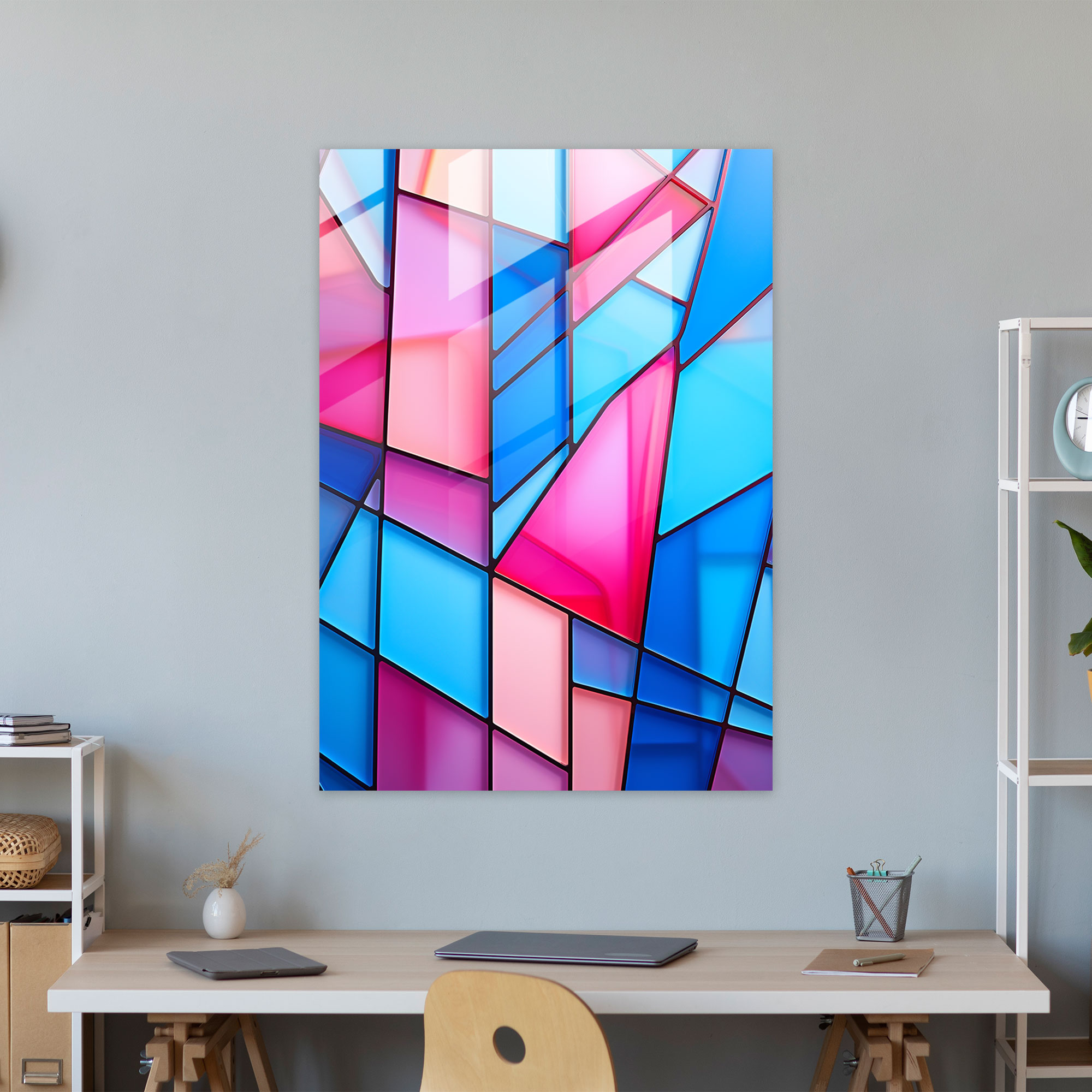 Abstract Barbie Glass Wall Art - Barbie, Abstract, Glass Art, Home Decoration