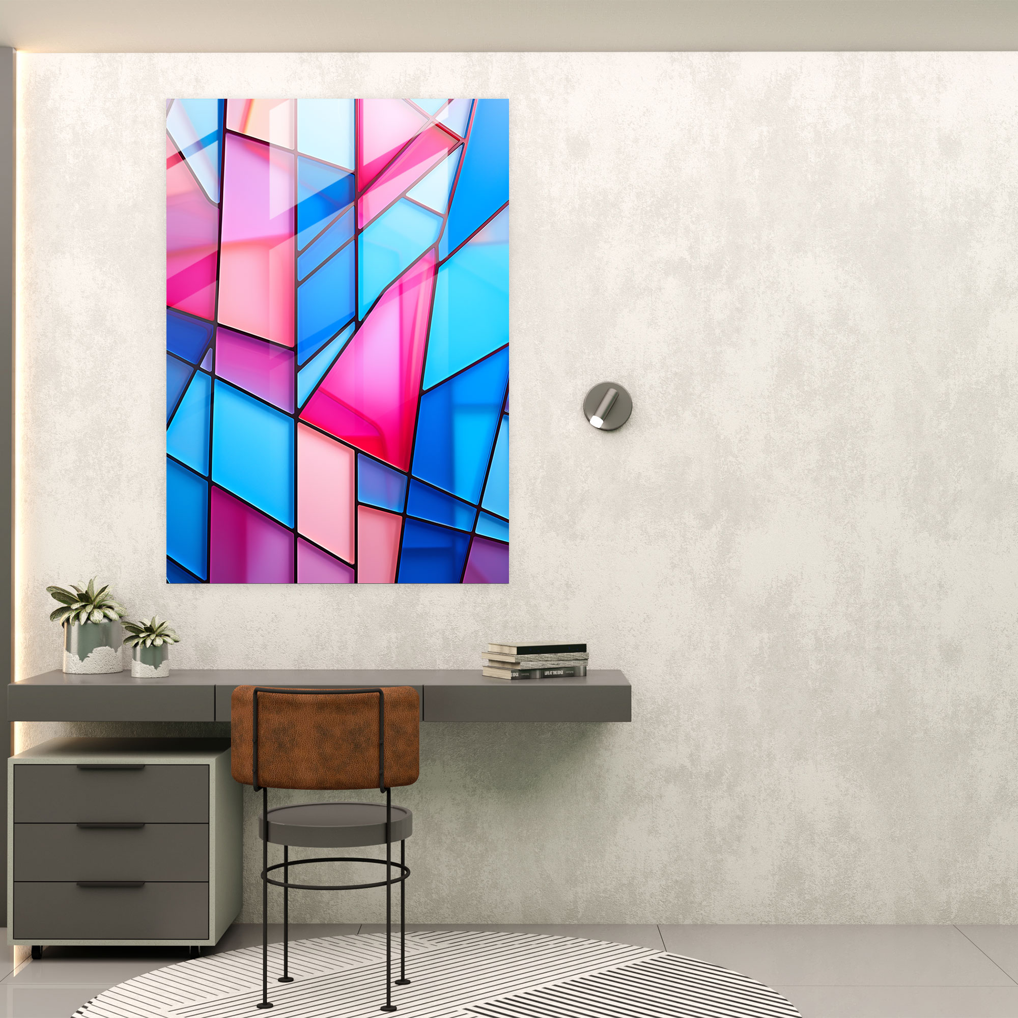 Abstract Barbie Glass Wall Art - Barbie, Abstract, Glass Art, Home Decoration