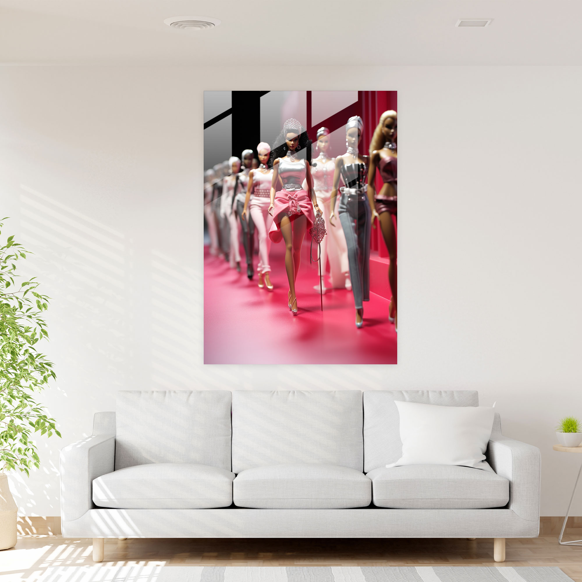 Fashion Barbie Glass Wall Art - Barbie, Glass Art, Fashion, Barbie