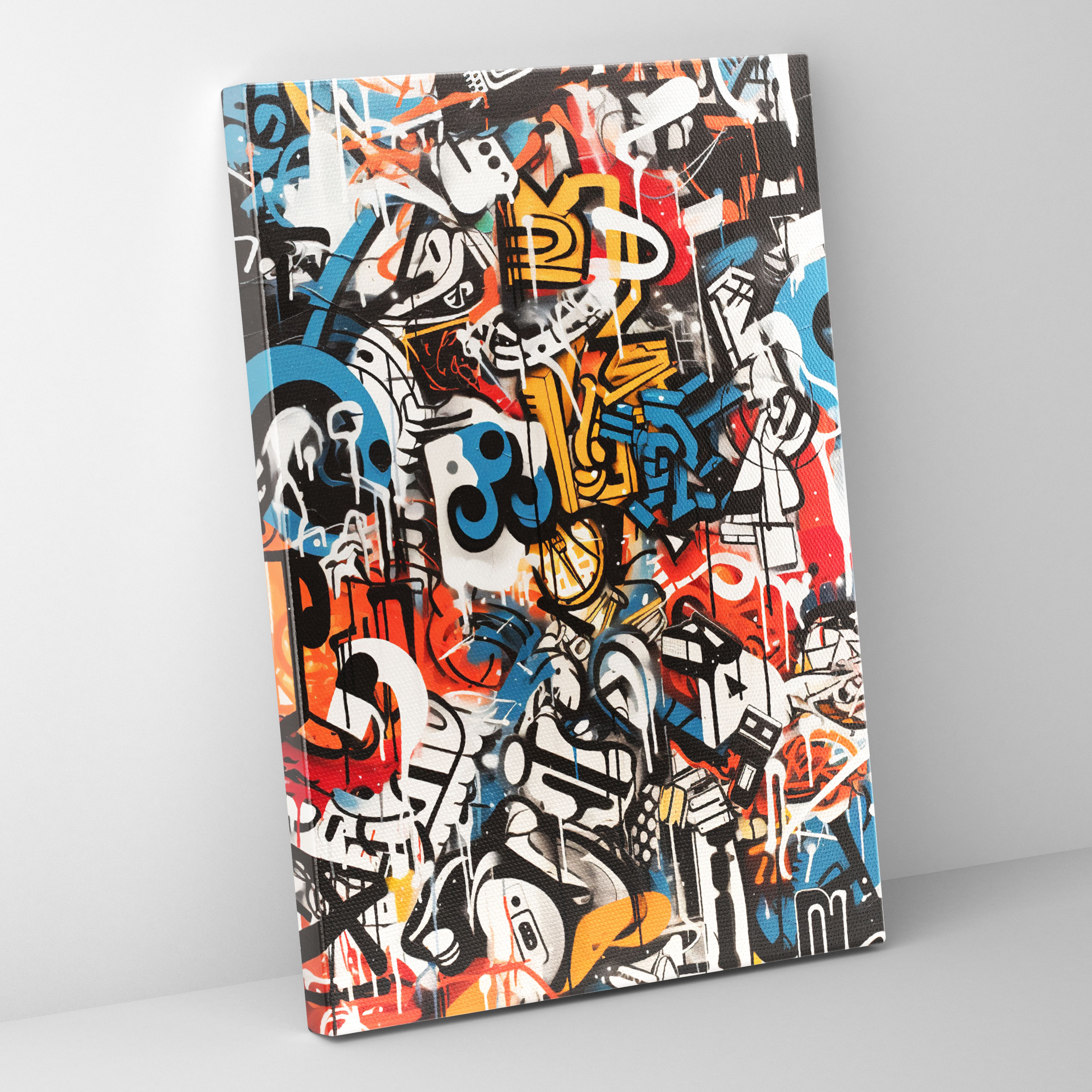 Basquiat Canvas Print - Graffiti-Inspired Art - Basquiat, Basquiat, Symbolic, Canvas