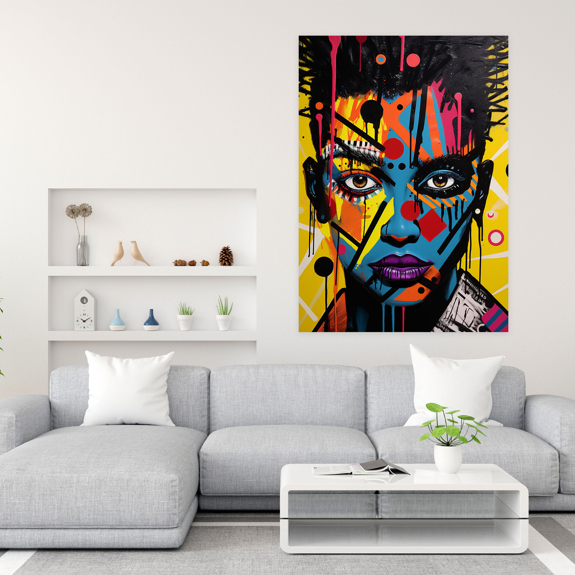 Basquiat Canvas Print - Pop Art - Basquiat, Wall Decoration, Bold Patterns, Basquiat