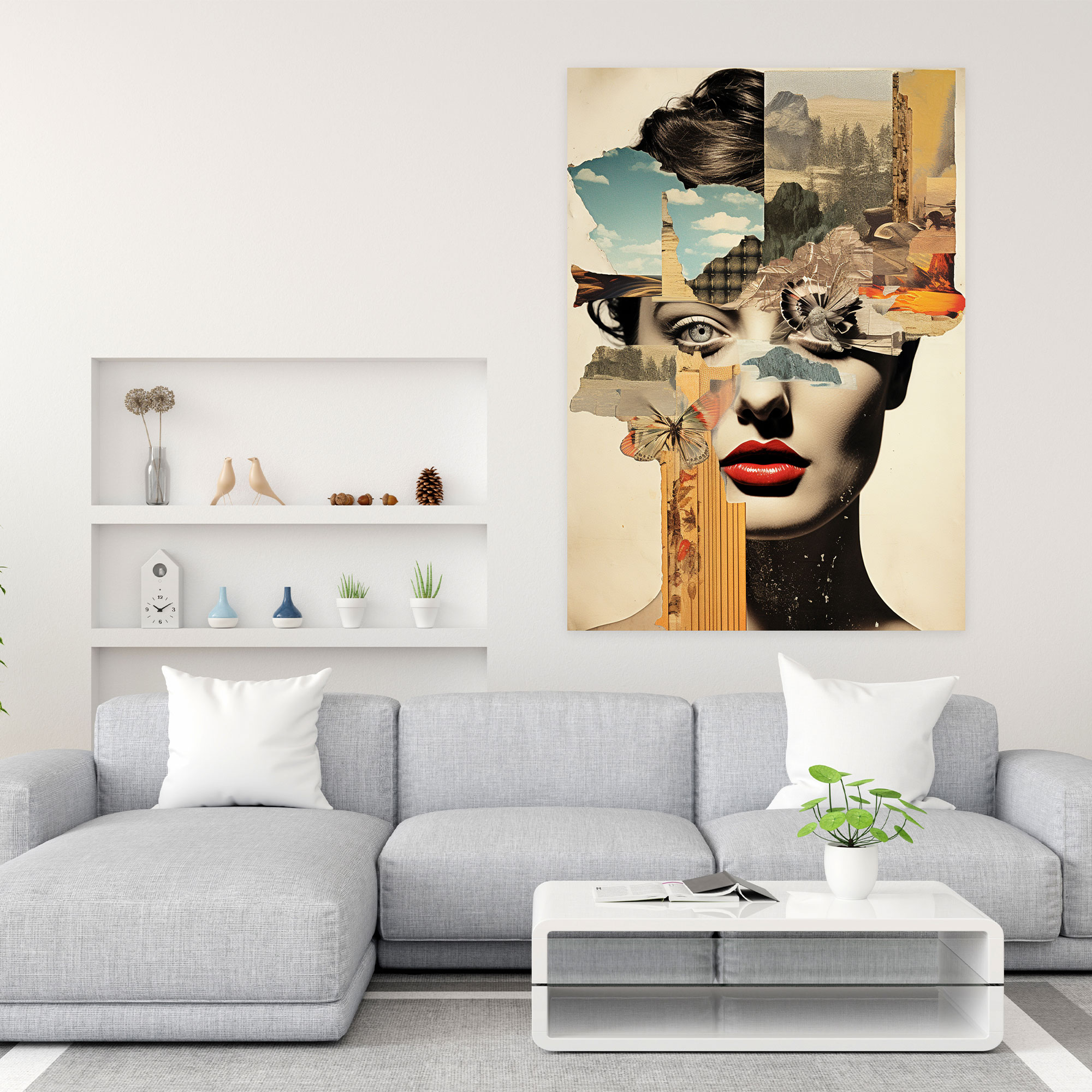 Basquiat Canvas Print - Collage-Style Artwork - Basquiat, Wall Decoration, Wall Art, Home Decoration