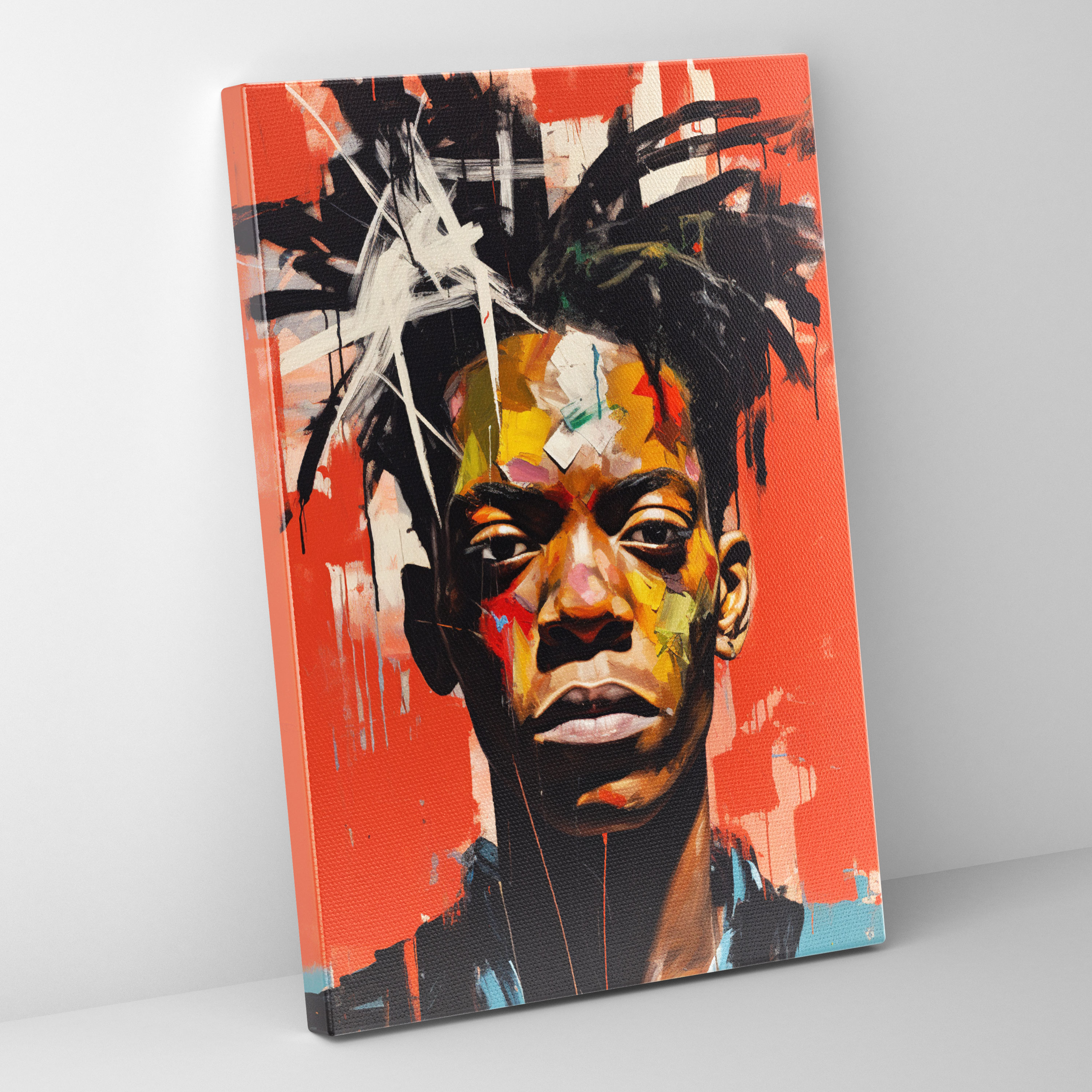 Basquiat Canvas Print - Portrait Of Basquiat - Basquiat, Art Enthusiast, Basquiat, Canvas Print