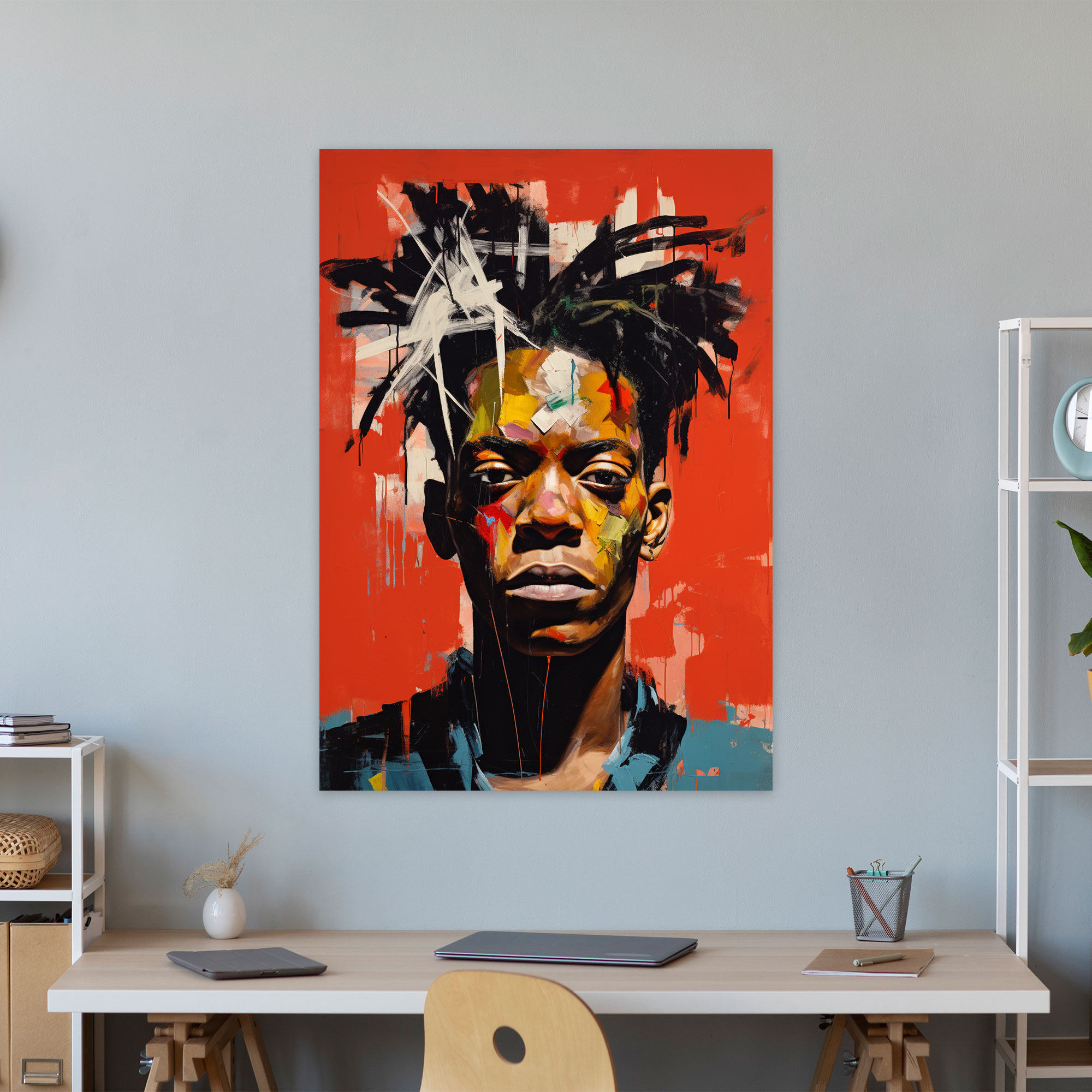 Basquiat Canvas Print - Portrait Of Basquiat - Basquiat, Art Enthusiast, Basquiat, Canvas Print