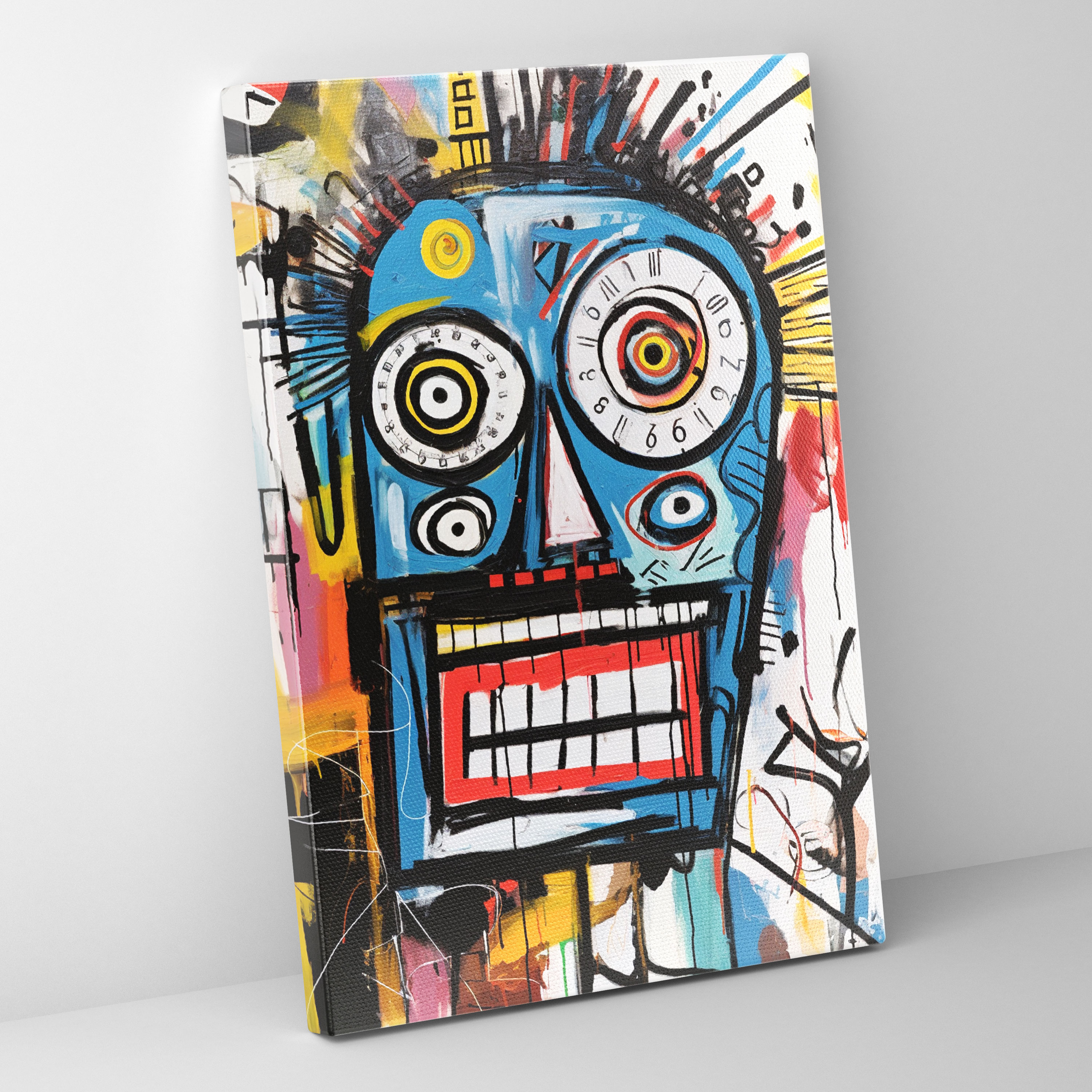 Basquiat Canvas Print - Abstract Art - Basquiat, Basquiat, Vibrant Colors, Wall Art