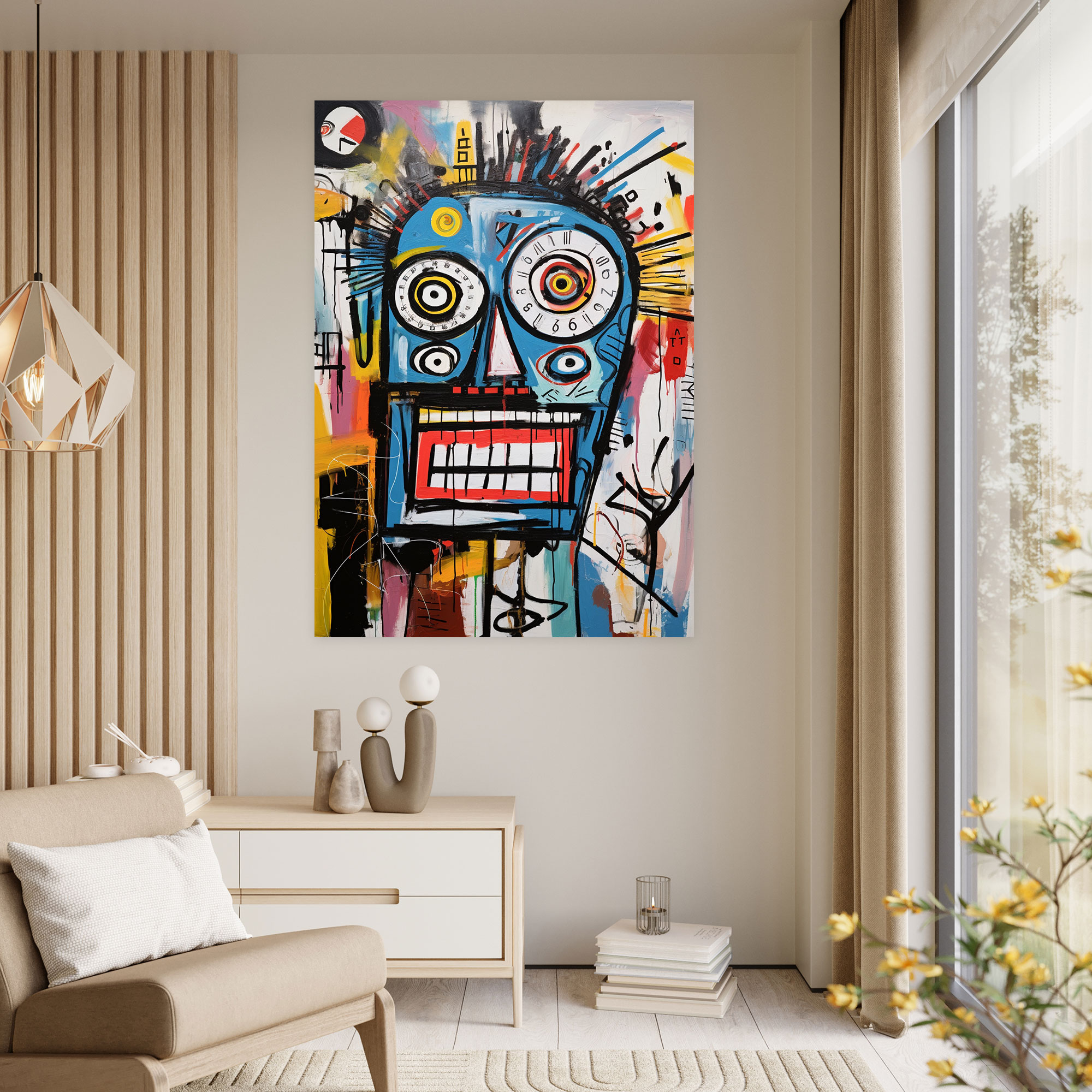 Basquiat Canvas Print - Abstract Art - Basquiat, Basquiat, Vibrant Colors, Wall Art