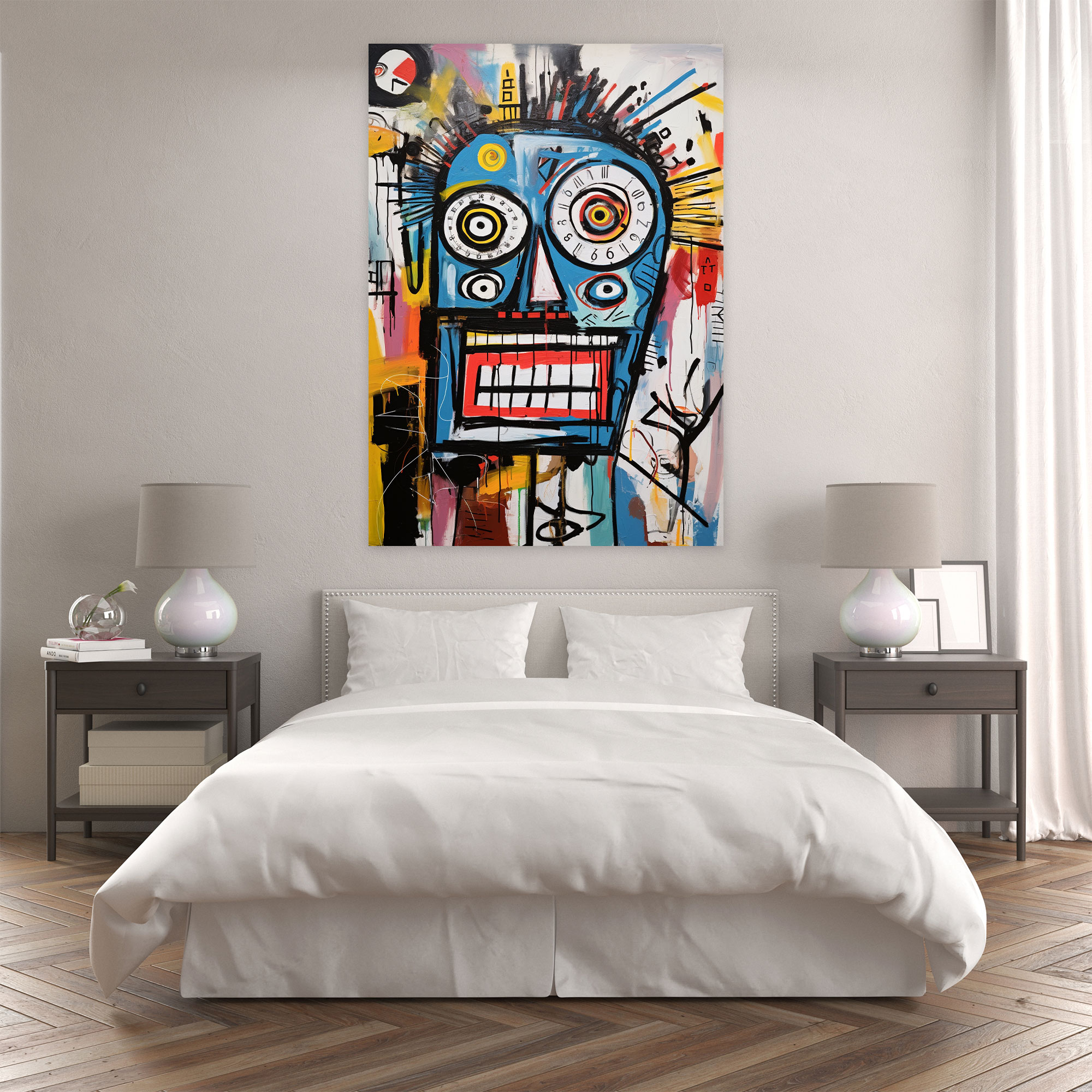 Basquiat Canvas Print - Abstract Art - Basquiat, Basquiat, Vibrant Colors, Wall Art