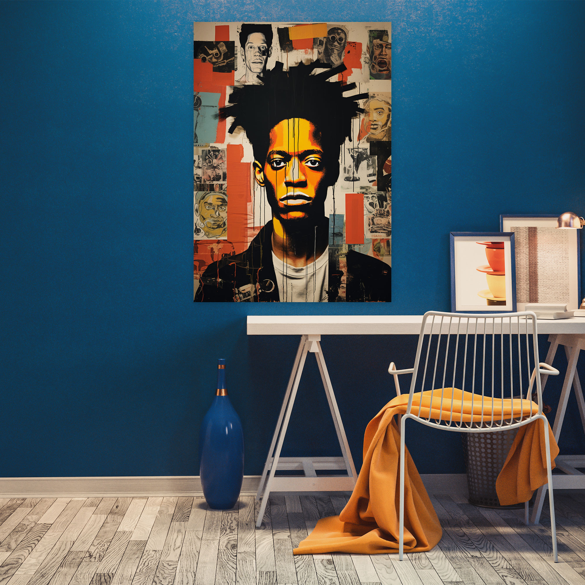 Basquiat Canvas Print - Collage Of Famous Artworks - Basquiat, Expressive Style, Wall Art, Collage