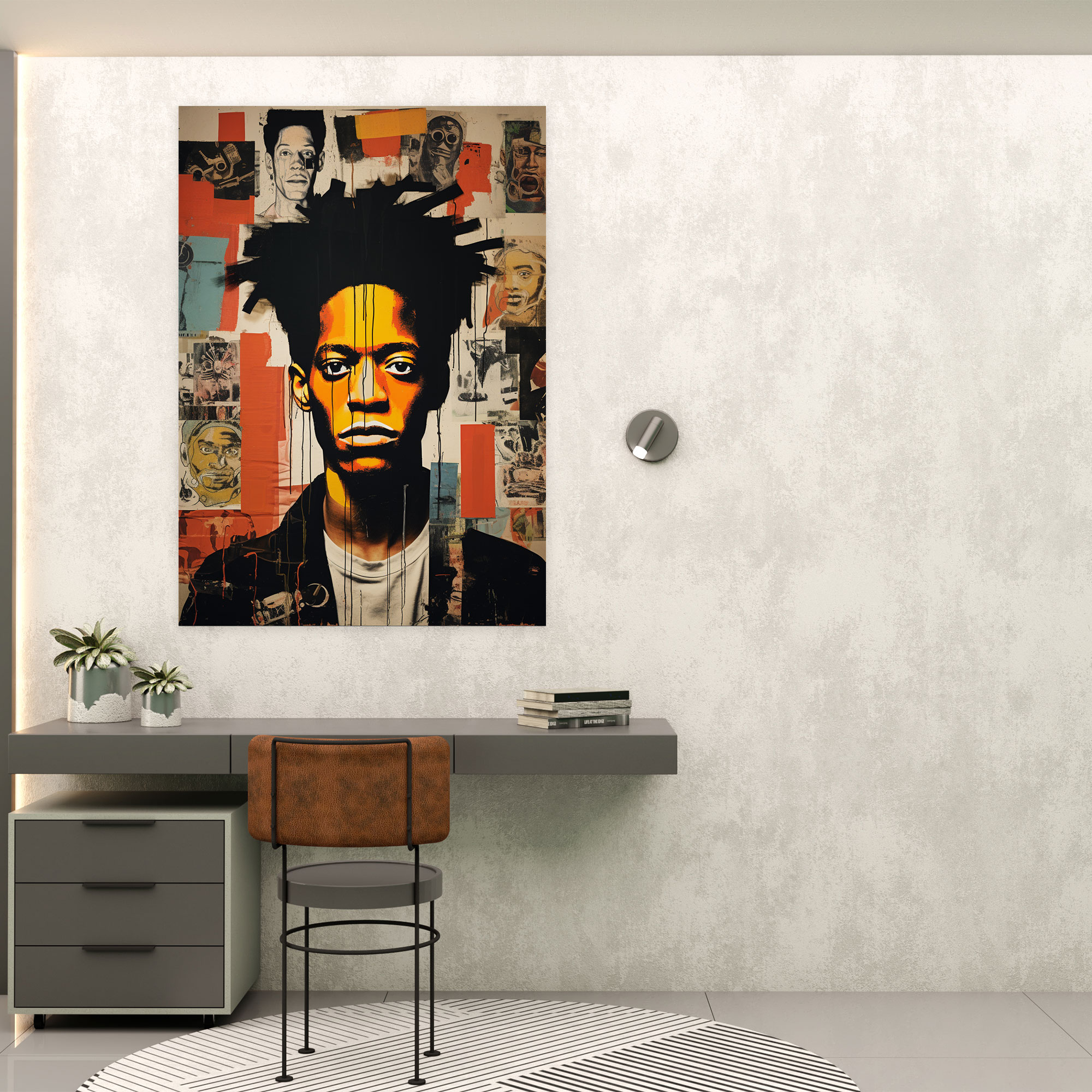 Basquiat Canvas Print - Collage Of Famous Artworks - Basquiat, Expressive Style, Wall Art, Collage