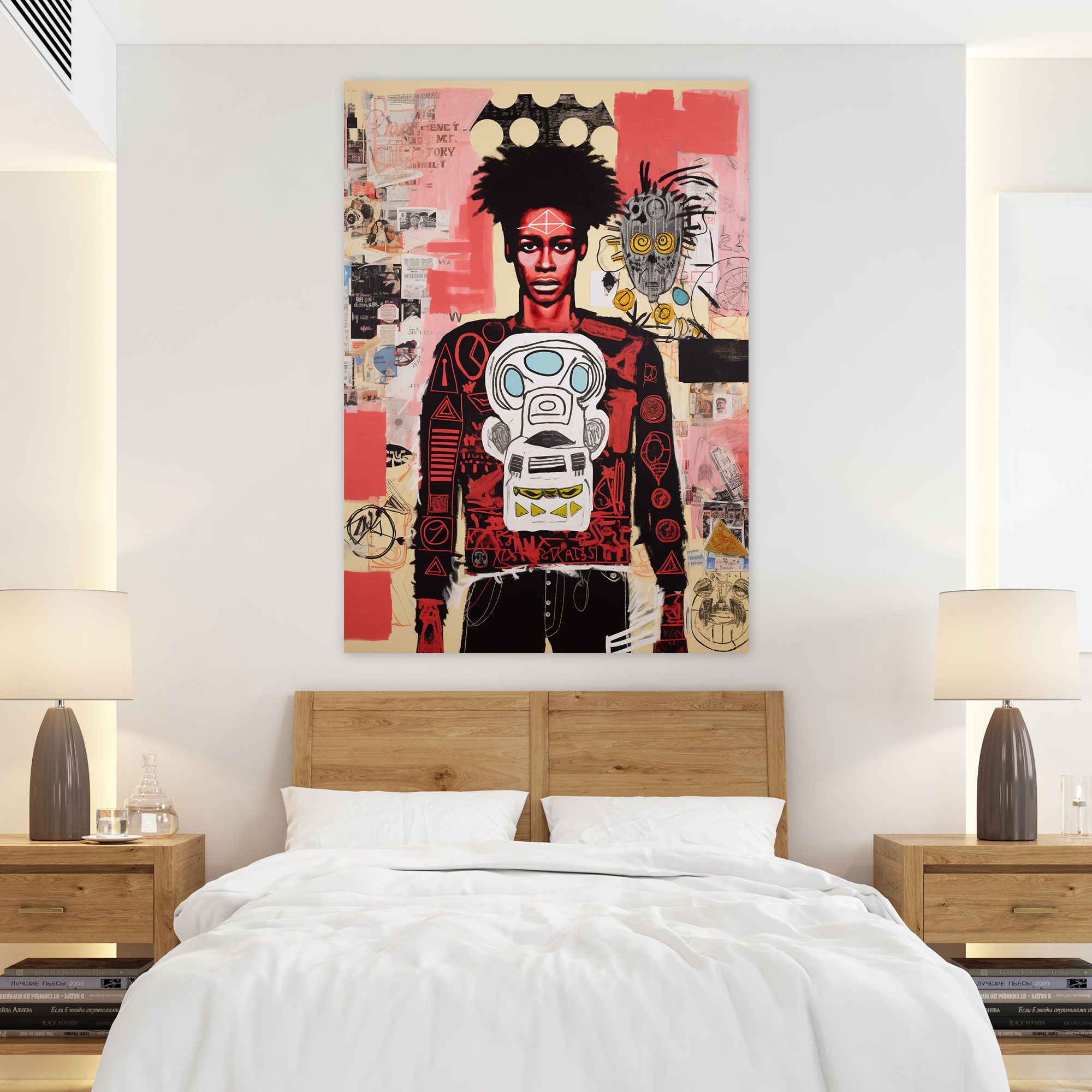 Basquiat Canvas Print - Collage Of Symbols And Motifs - Basquiat, Canvas Wall Art, Iconic Symbols, Motifs
