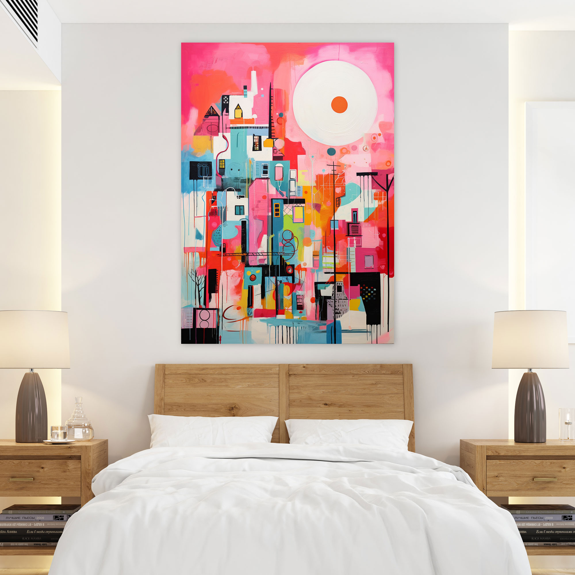 Basquiat Canvas Print - Vibrant Graffiti Art Wall Decoration - Basquiat, Wall Art, Canvas Print, Vibrant Colors