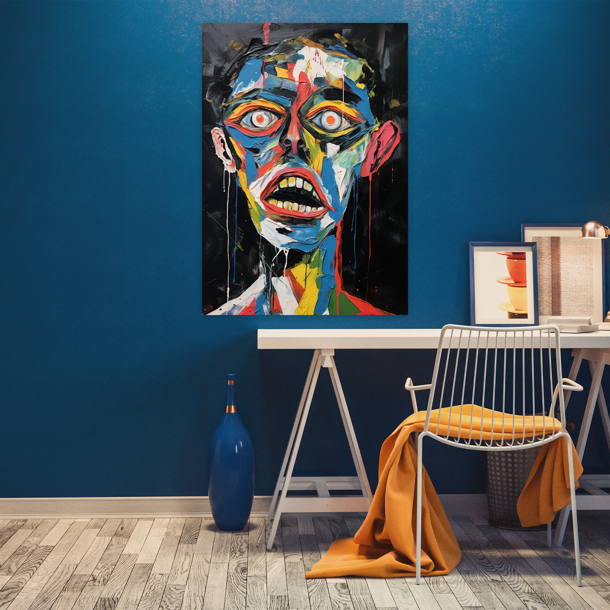 Basquiat Canvas Print - Neo-Expressionist Portrait Wall Art - Basquiat, Basquiat, Canvas Print, Home Decoration