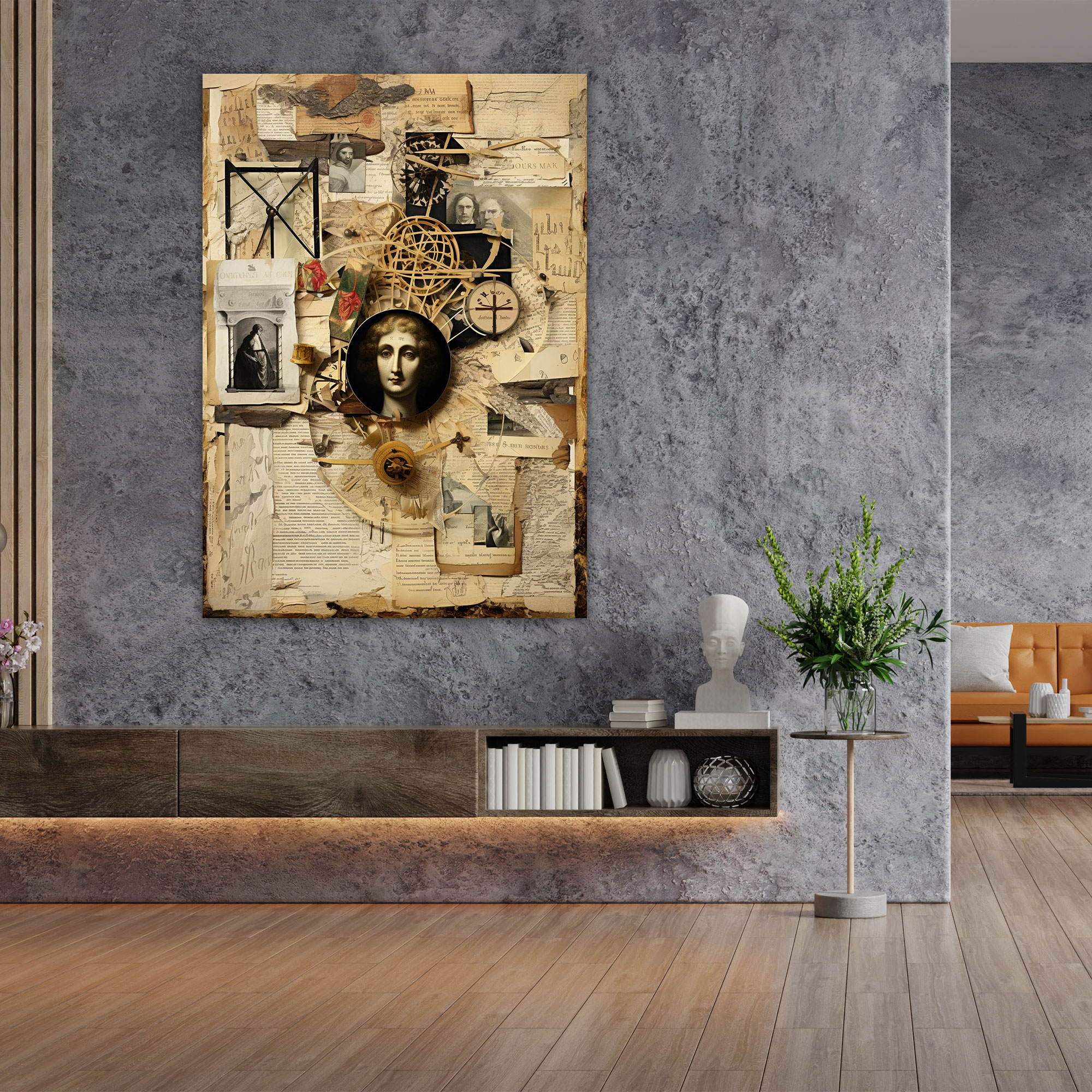 Basquiat Canvas Print - Thought-Provoking Collage Wall Art - Basquiat, Words And Symbols, Basquiat, Thought-Provoking