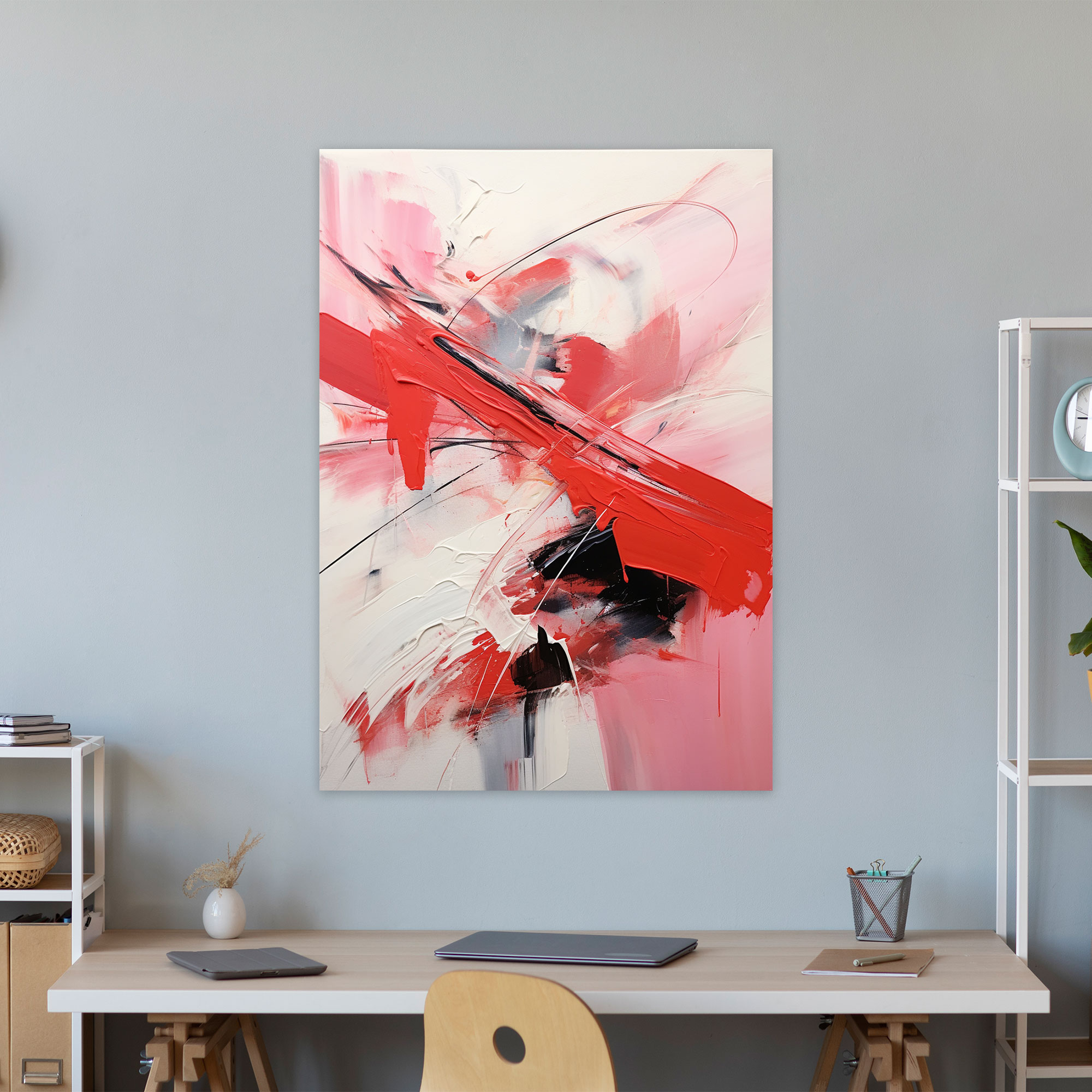 Basquiat Canvas Print - Dynamic Abstract Wall Art - Basquiat, Dynamic And Passionate, Art Enthusiast, Raw Energy