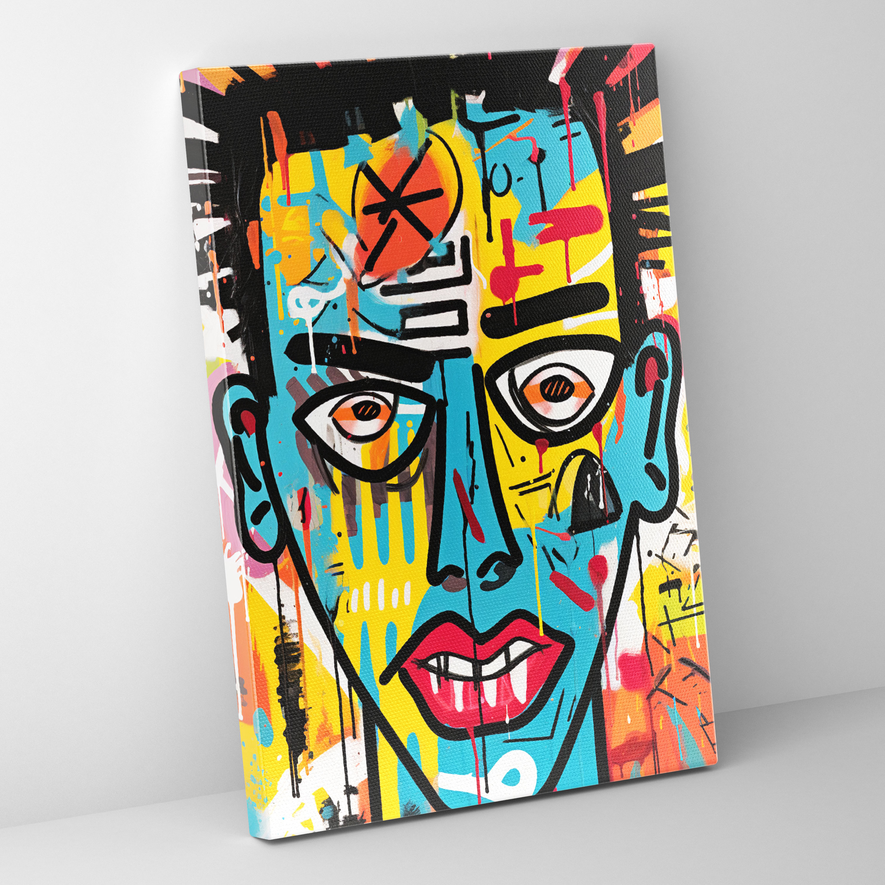 Basquiat Wall Decoration - Basquiat, Basquiat, Canvas, Wall Art