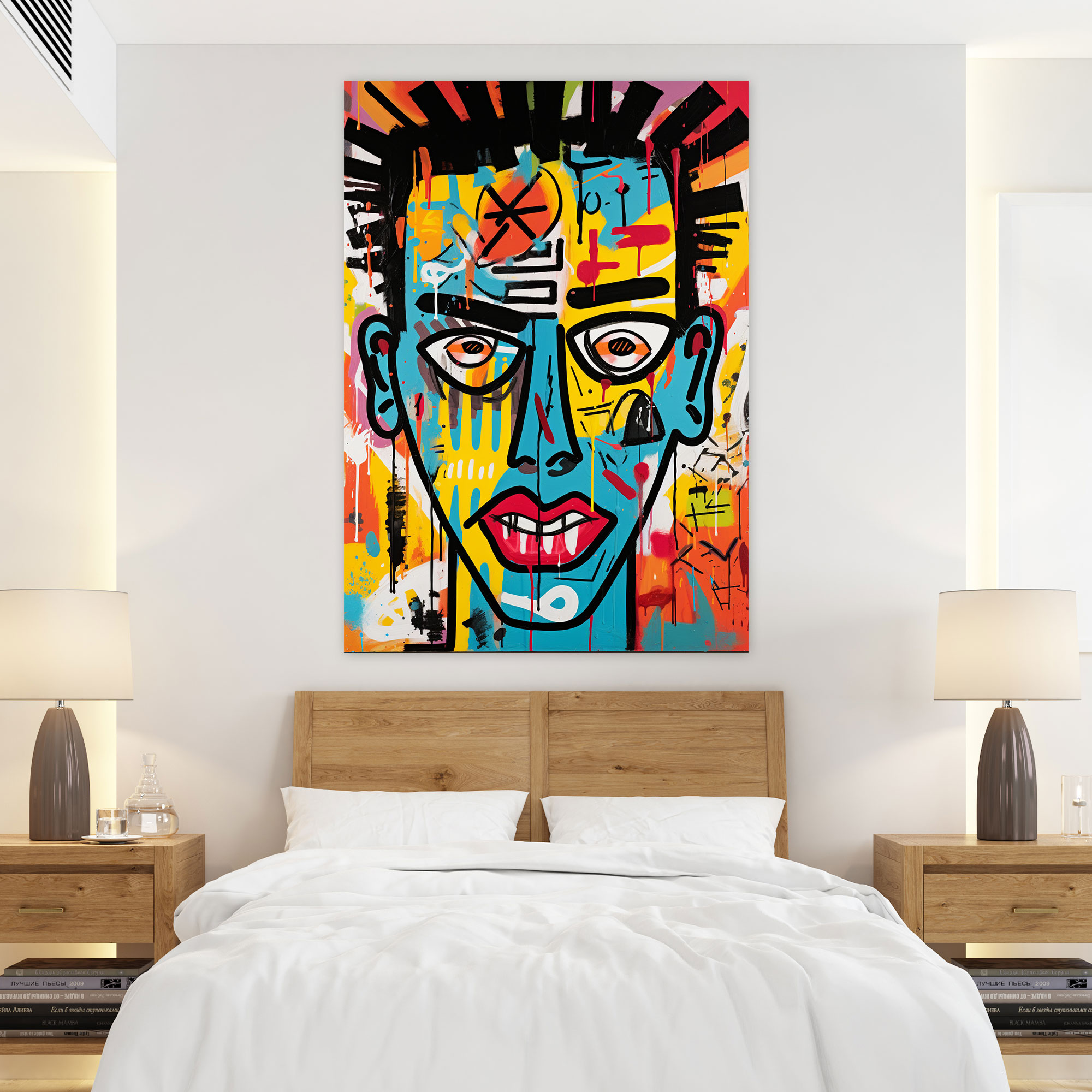Basquiat Wall Decoration - Basquiat, Basquiat, Canvas, Wall Art