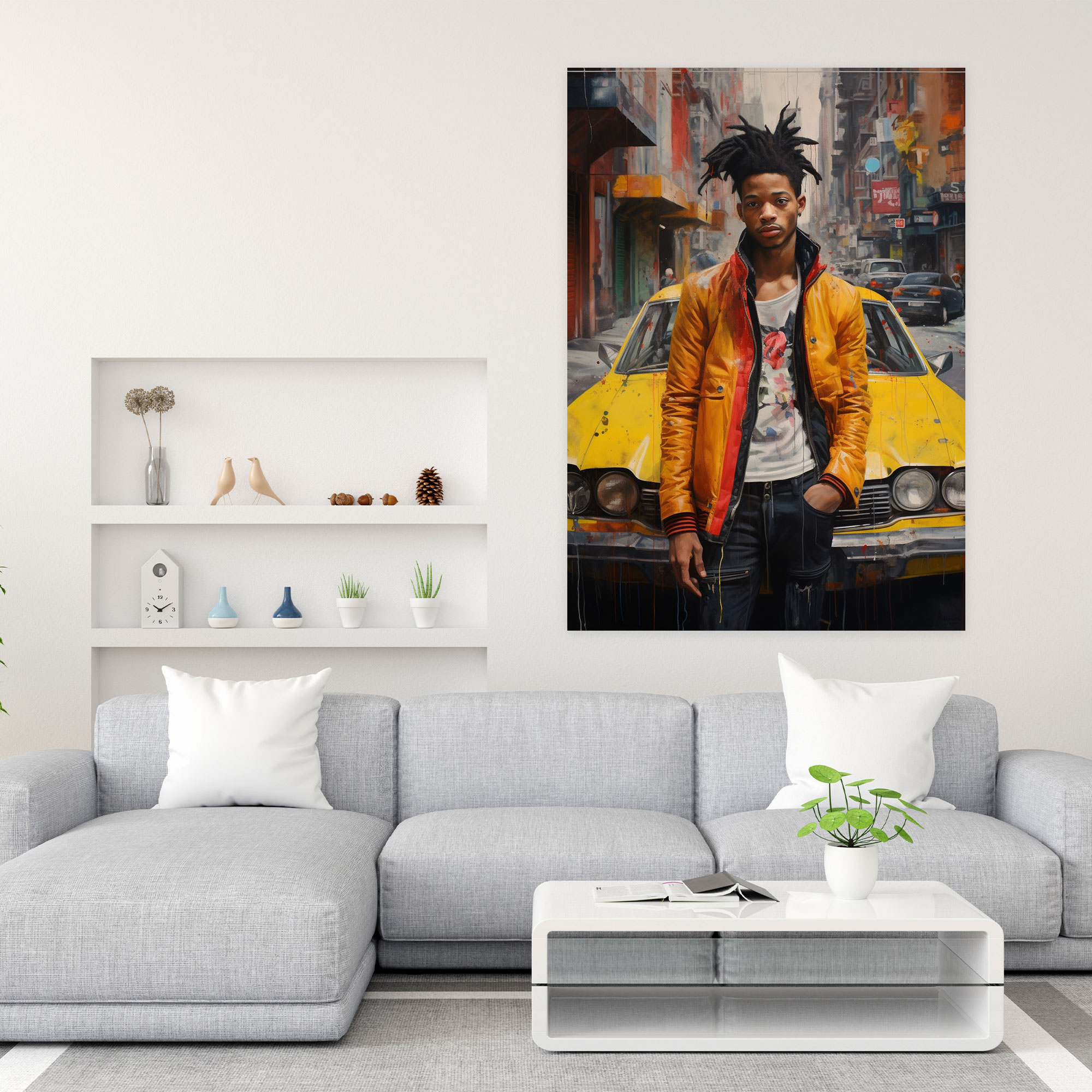 Basquiat Wall Decoration - Basquiat, Basquiat, Gritty Portrayal, Raw Urban Beauty