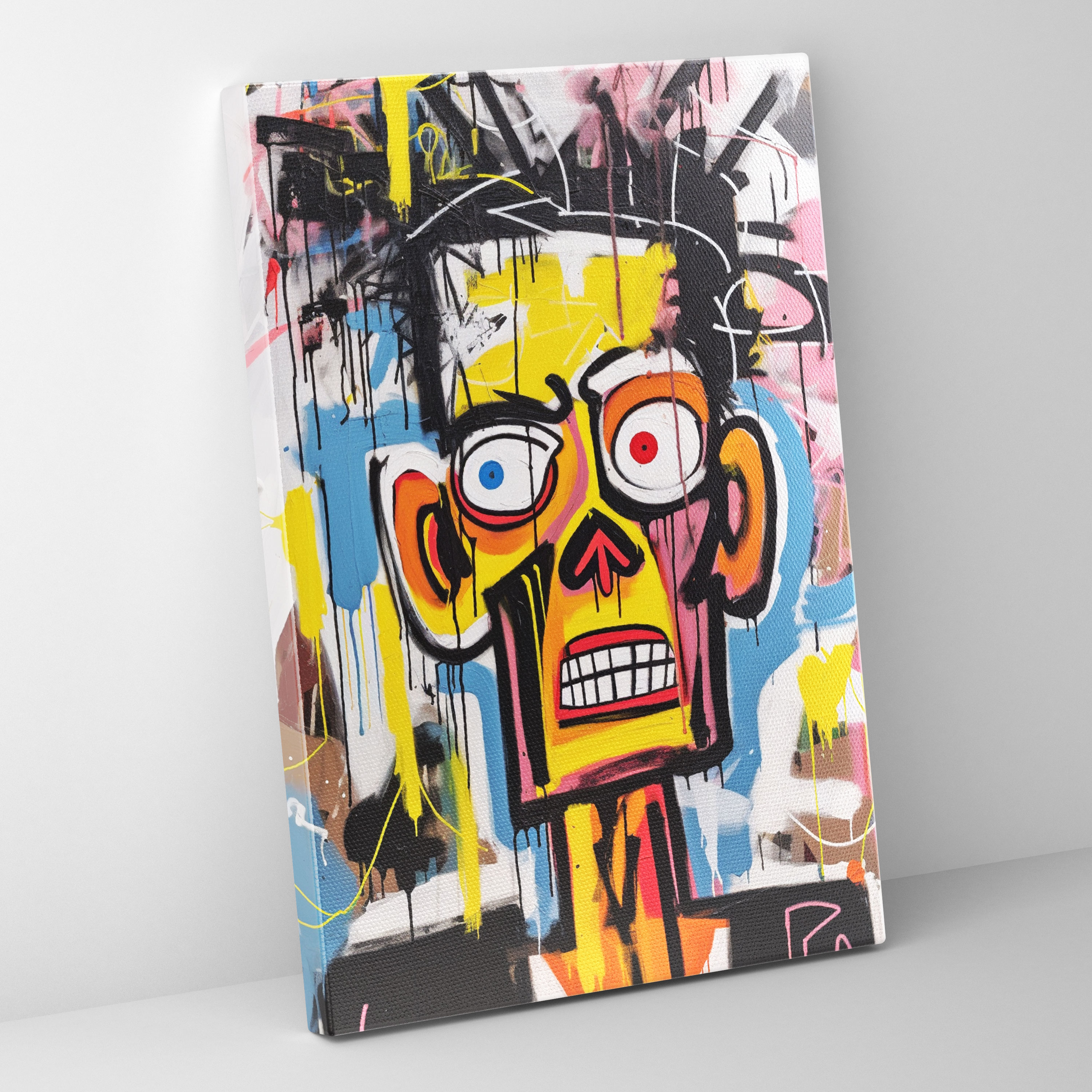 Basquiat Canvas Print - Basquiat, Home Decoration, Canvas, Bold Colors