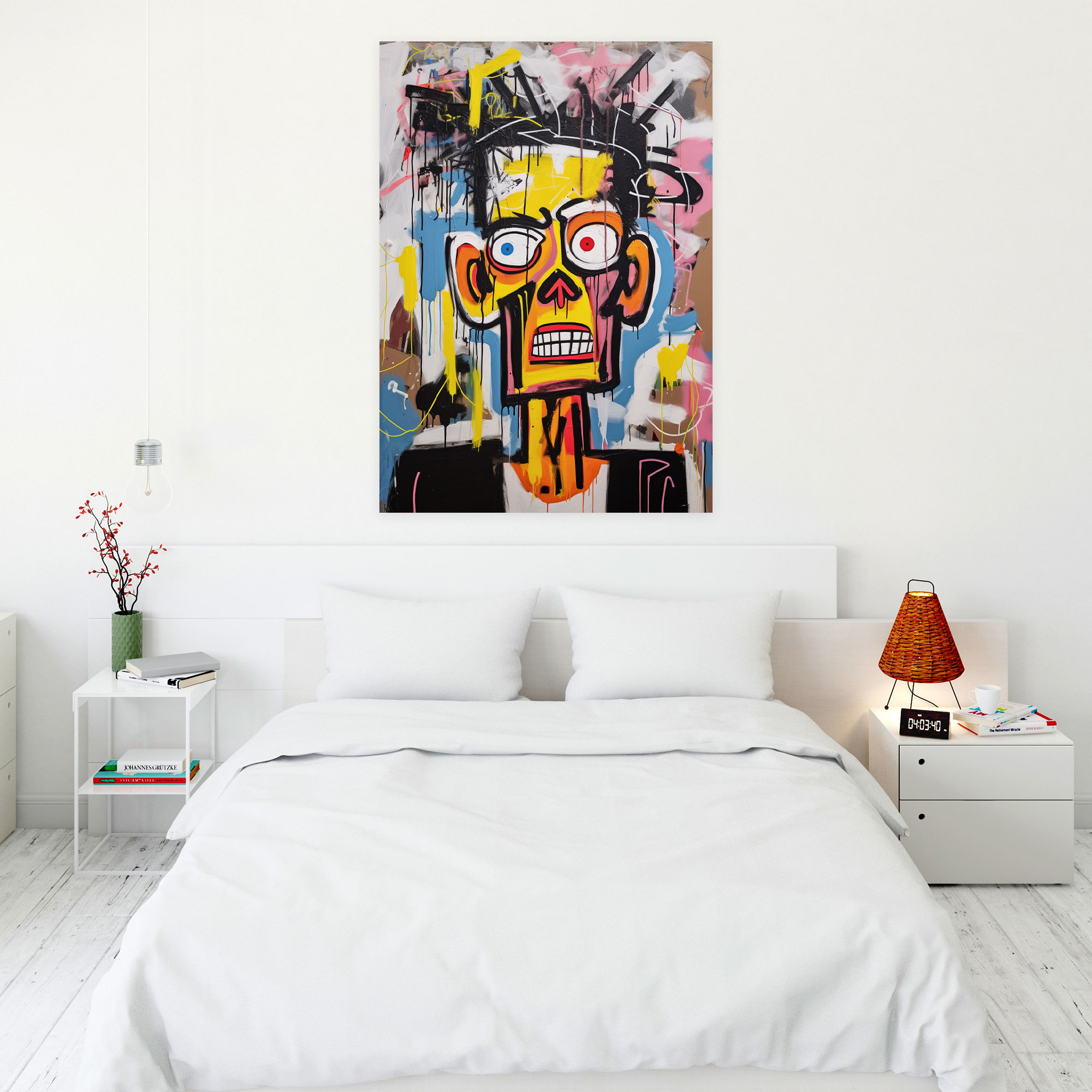 Basquiat Canvas Print - Basquiat, Home Decoration, Canvas, Bold Colors