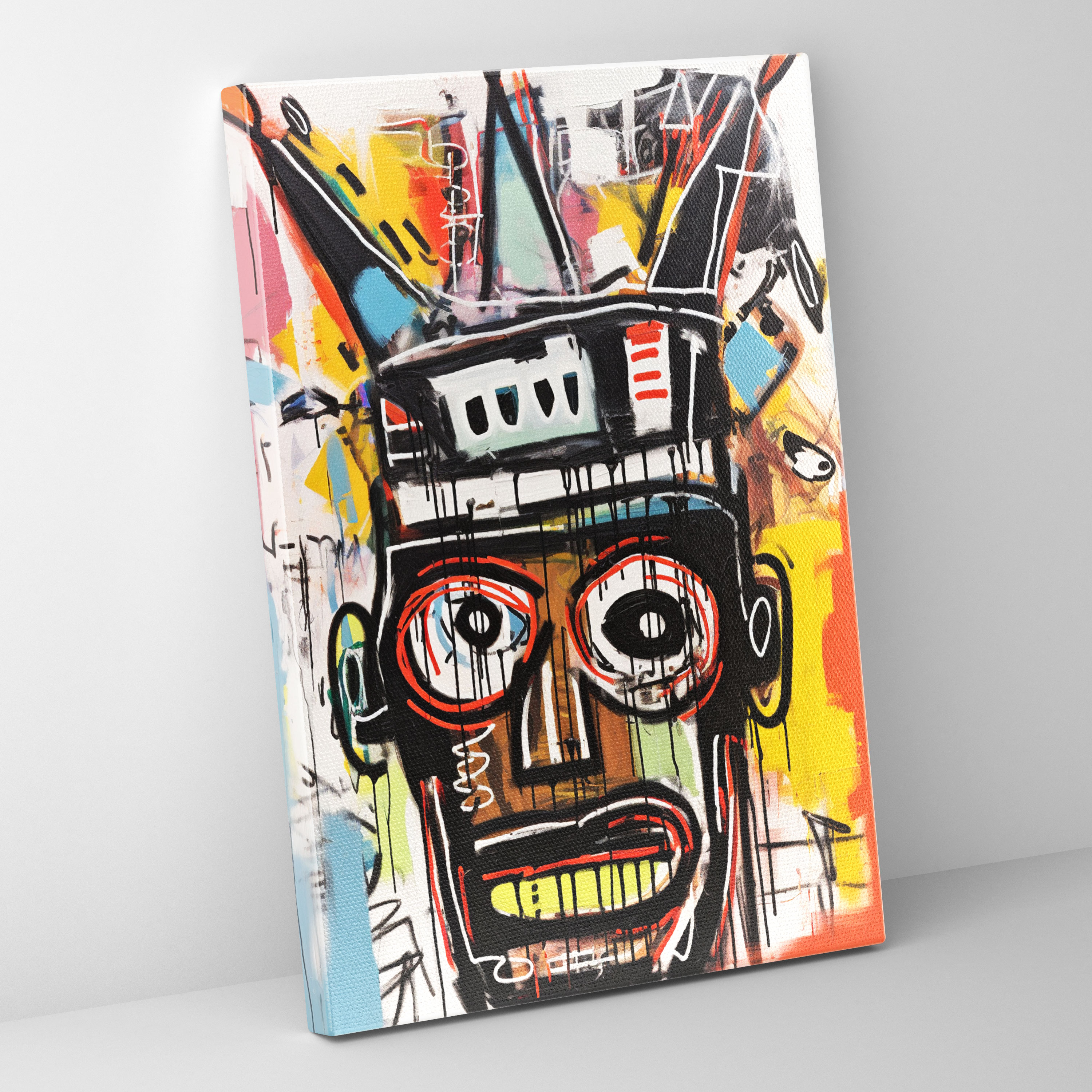 Basquiat Crown Canvas Print - Basquiat, Intricacies, Home Decoration, Canvas Print
