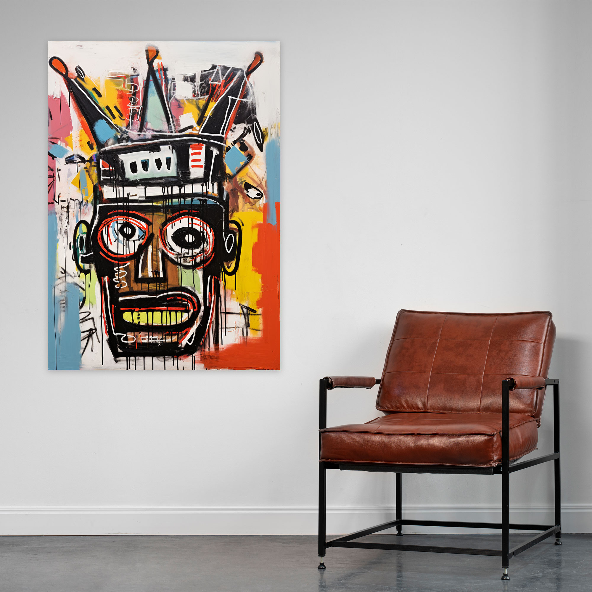 Basquiat Crown Canvas Print - Basquiat, Intricacies, Home Decoration, Canvas Print