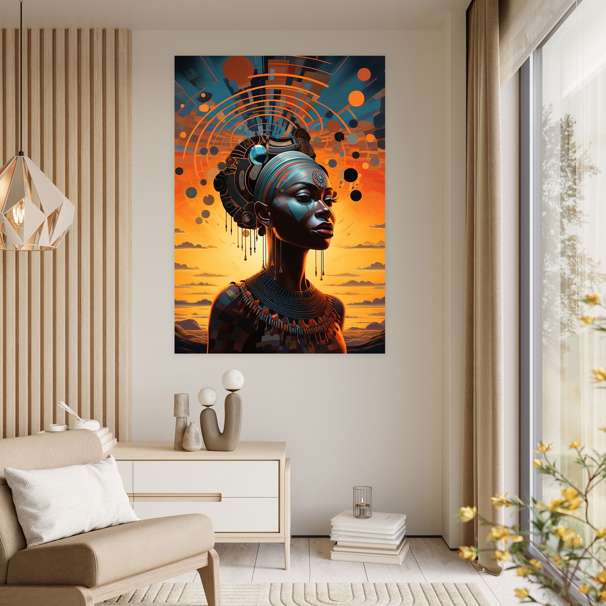 Basquiat Canvas Print - Afrofuturism Wall Art - Basquiat, Canvas Print, Cosmic Landscapes, Basquiat