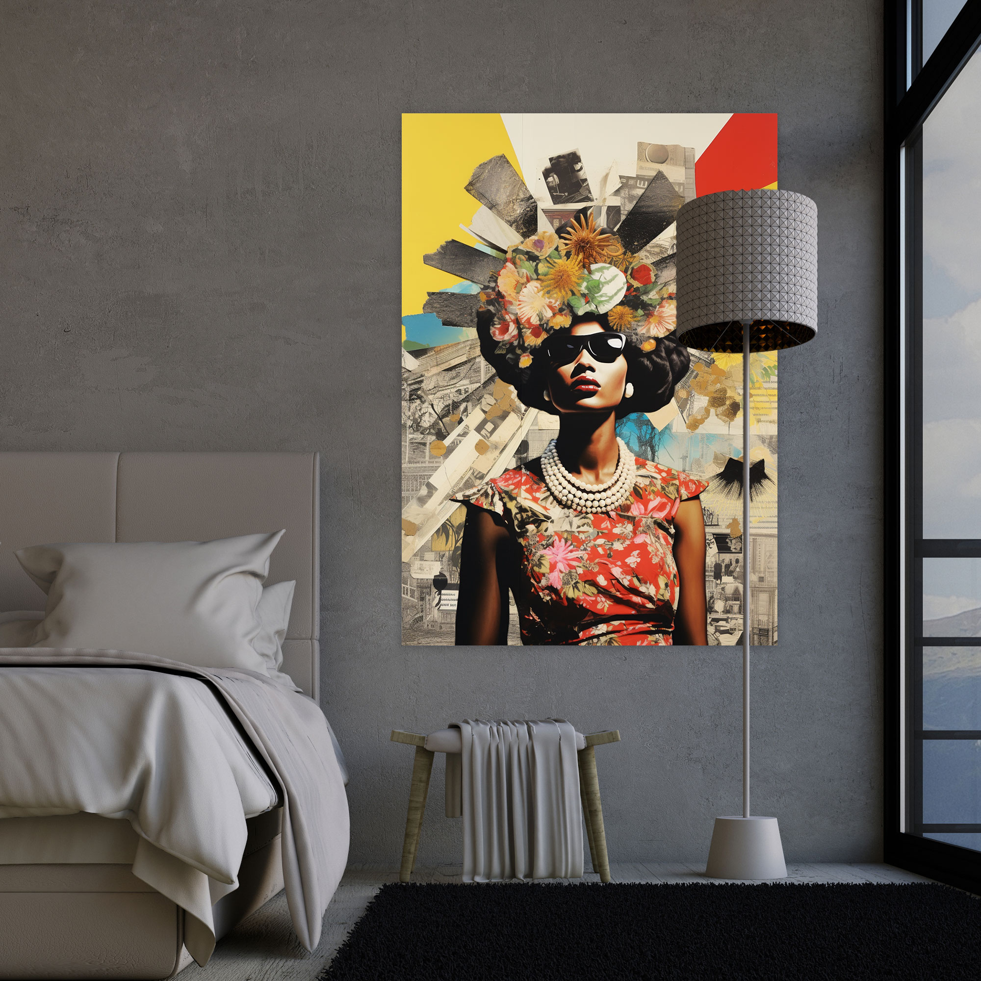 Basquiat Canvas Print - Collage Wall Art - Basquiat, Wall Art, Cultural Commentary, Canvas