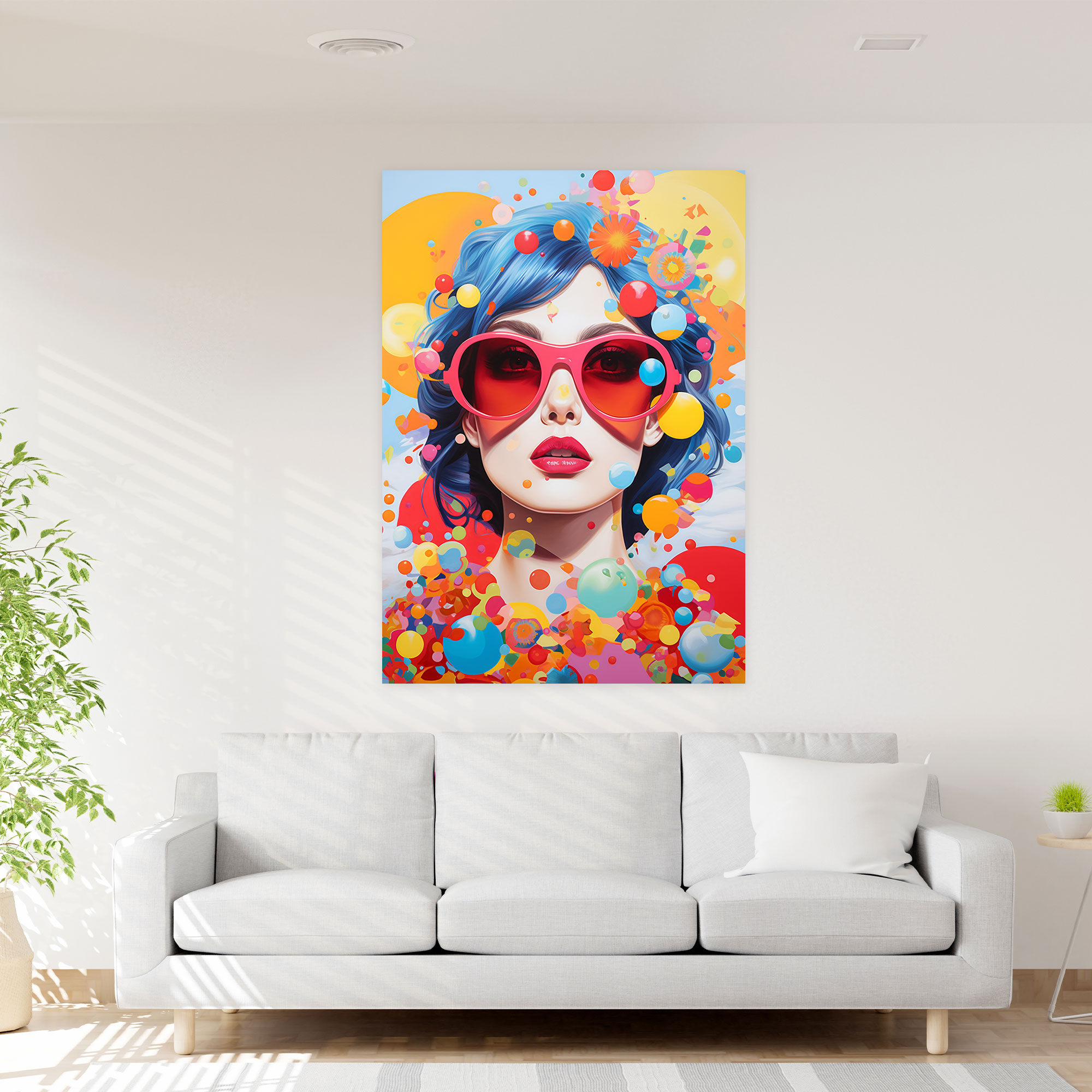 Basquiat Canvas Print - Pop Art Wall Art - Basquiat, Vibrant Colors, Wall Decoration, Canvas