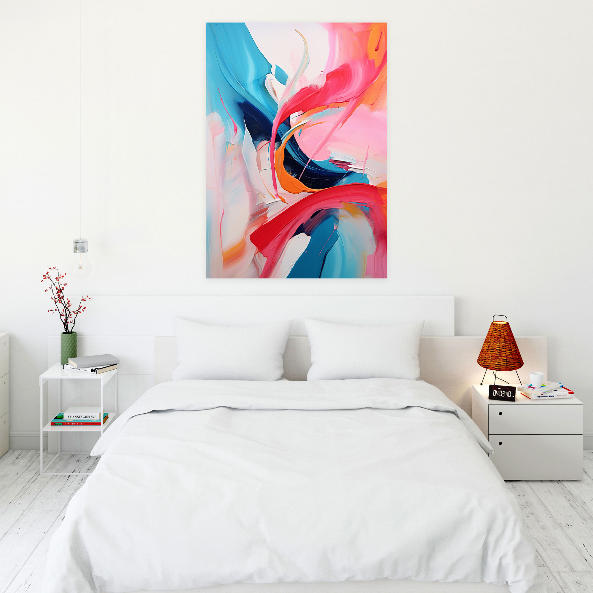 Basquiat Wall Art - Energetic Canvas Print - Basquiat, Bold Lines, Canvas Print, Dynamic Brushstrokes