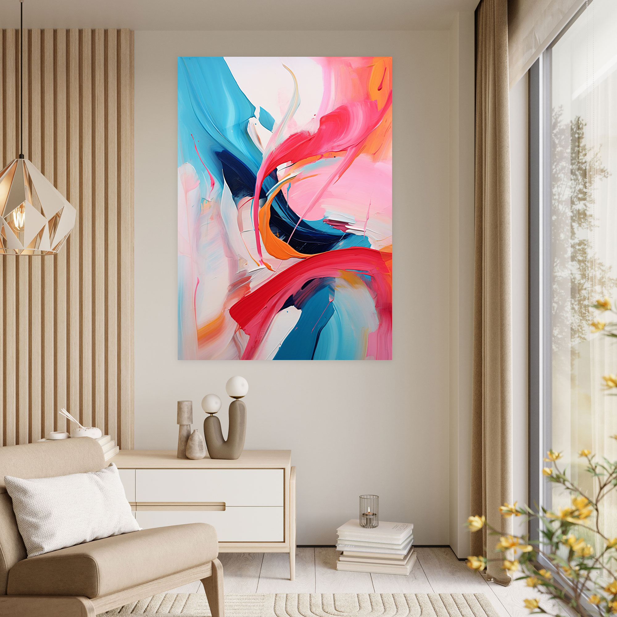 Basquiat Wall Art - Energetic Canvas Print - Basquiat, Bold Lines, Canvas Print, Dynamic Brushstrokes