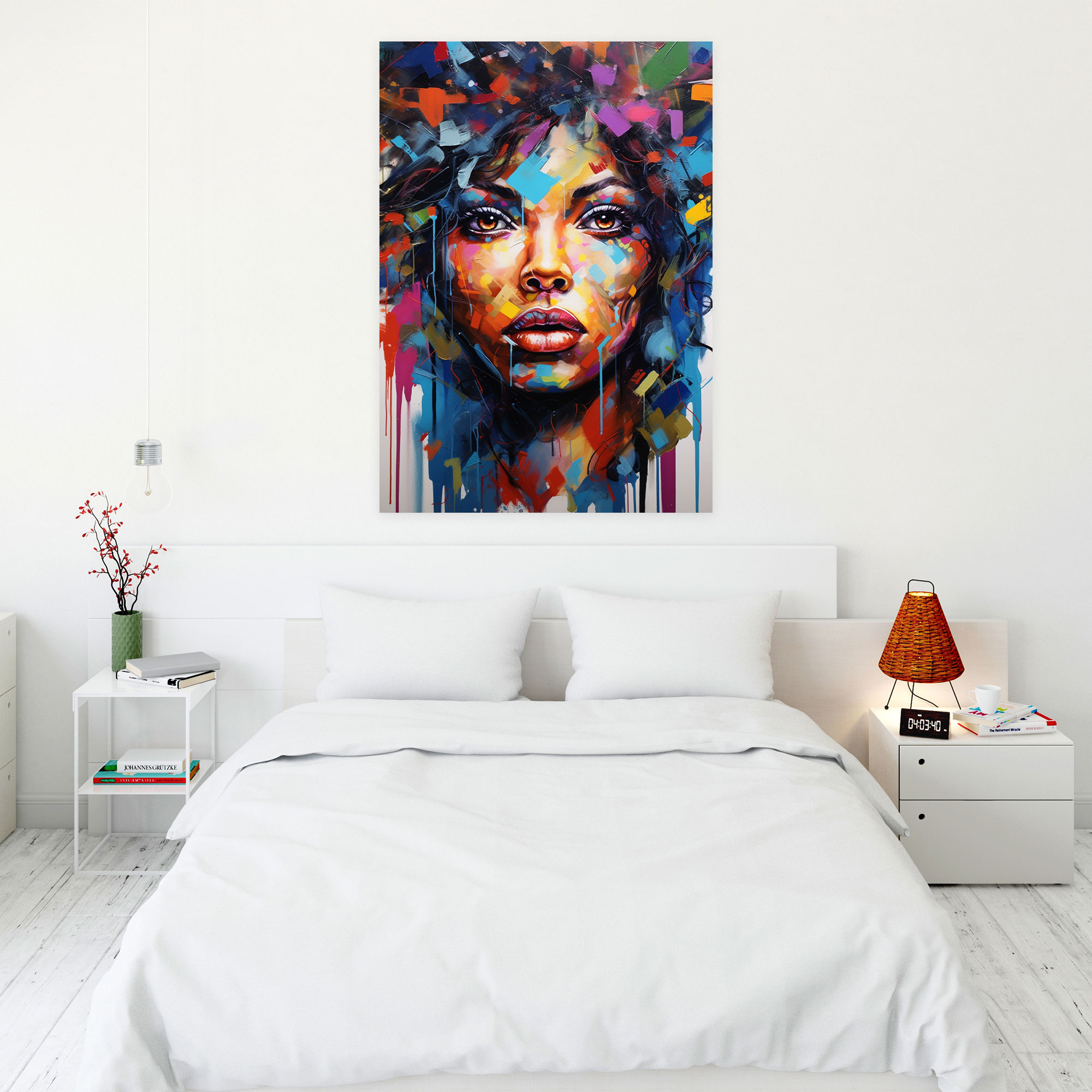 Basquiat Wall Art - Expressive Canvas Print - Basquiat, Expressive Street Art, Urban Energy, Basquiat