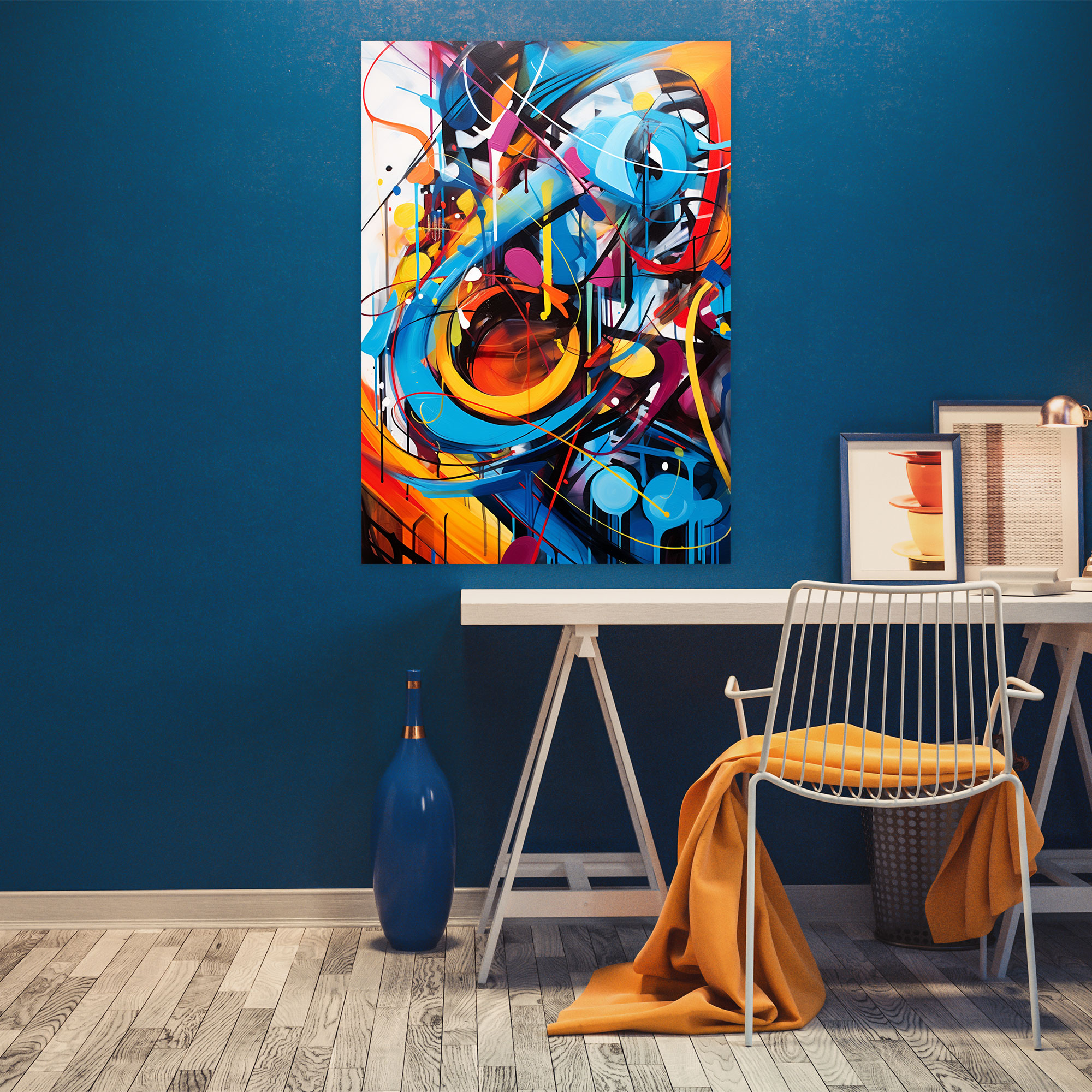 Basquiat Canvas Print - Basquiat, Canvas, Canvas Print, Abstract Graffiti Art