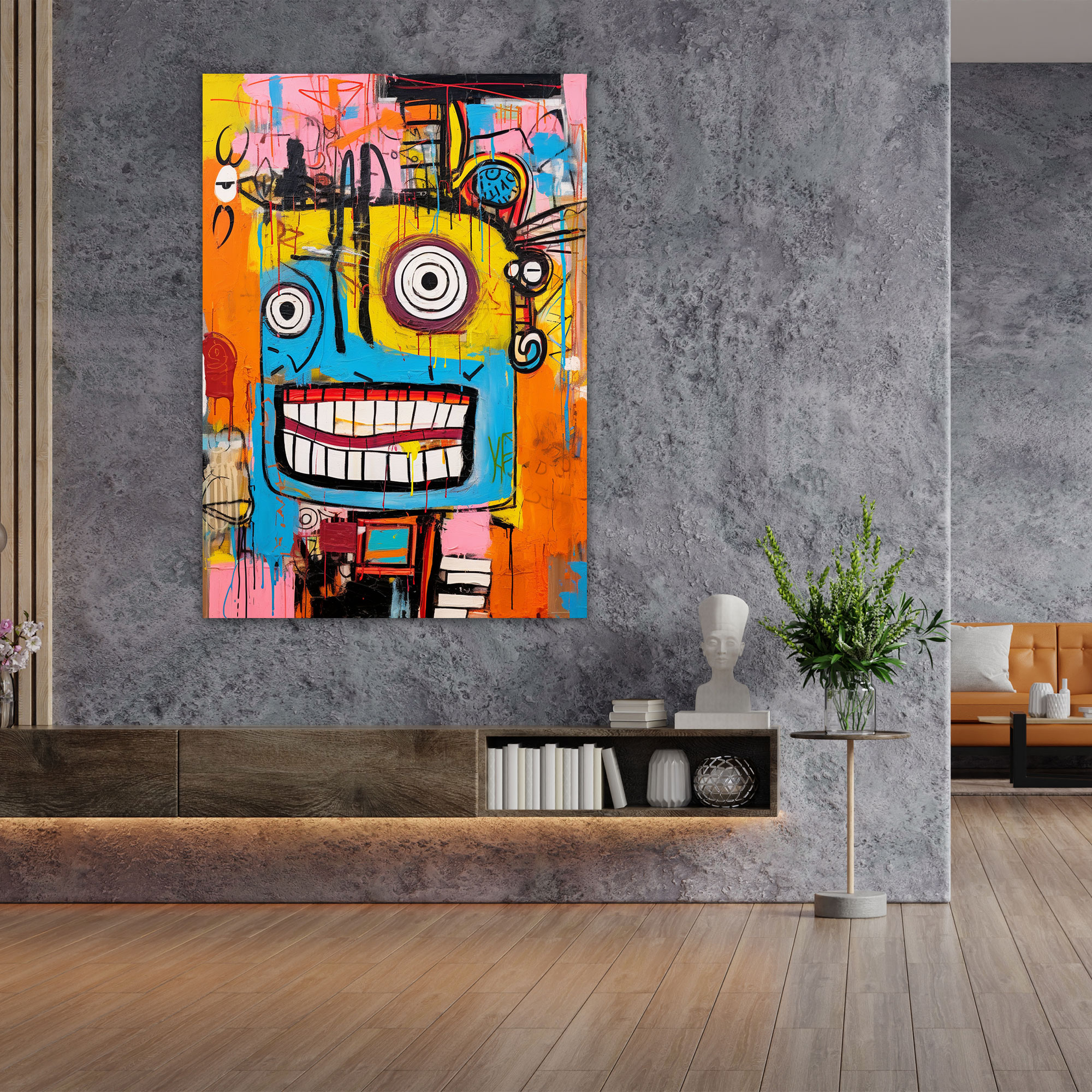 Basquiat Canvas Print - Abstract Wall Art - Basquiat, Canvas Wall Art, Wall Art, Abstract Painting