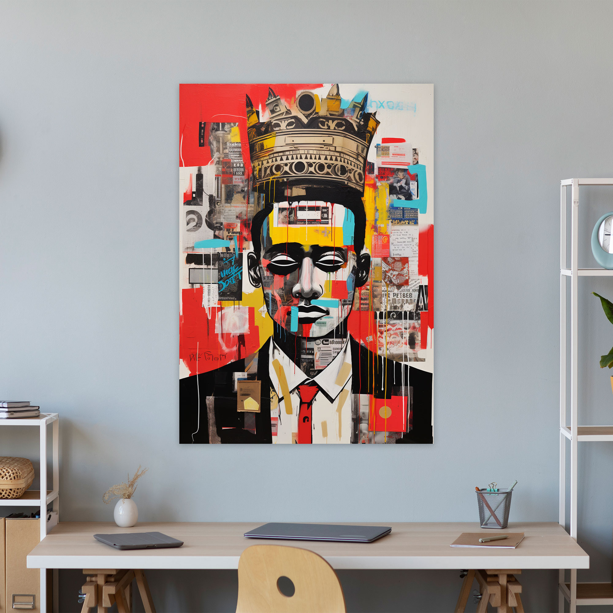 Basquiat Wall Art - Graffiti Style Canvas Print - Basquiat, Canvas Wall Art, Basquiat, Home Decoration