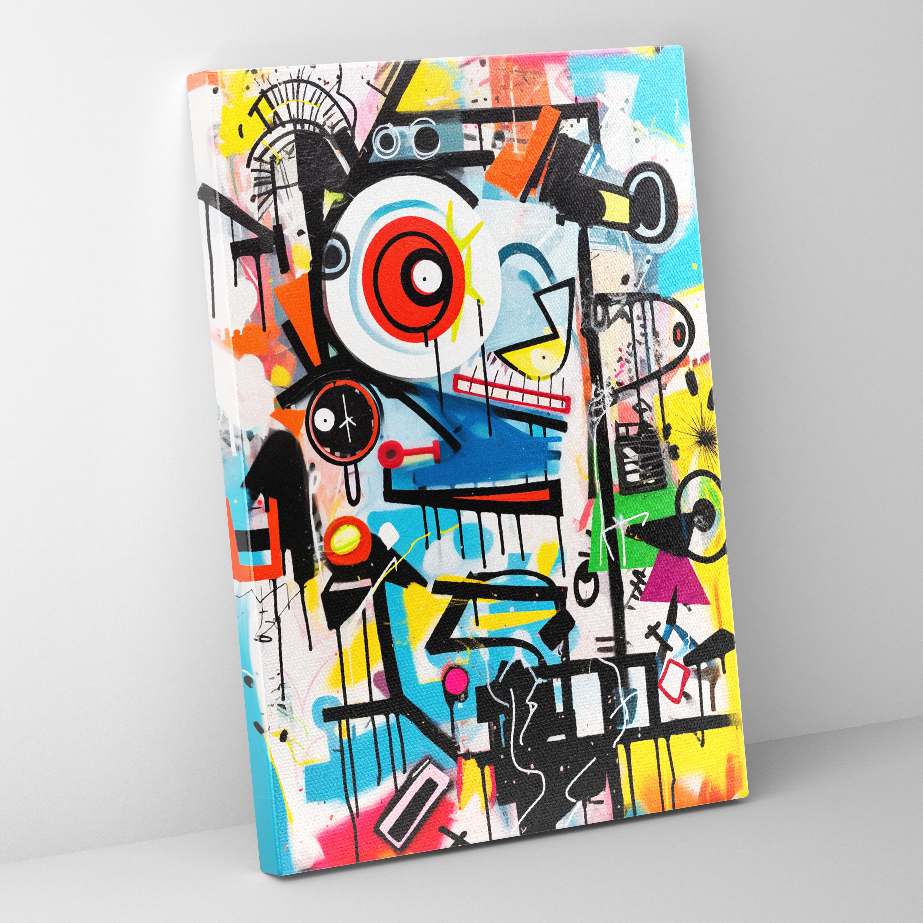 Basquiat Canvas Print - Basquiat, Canvas, Abstract Art, Wall Decoration