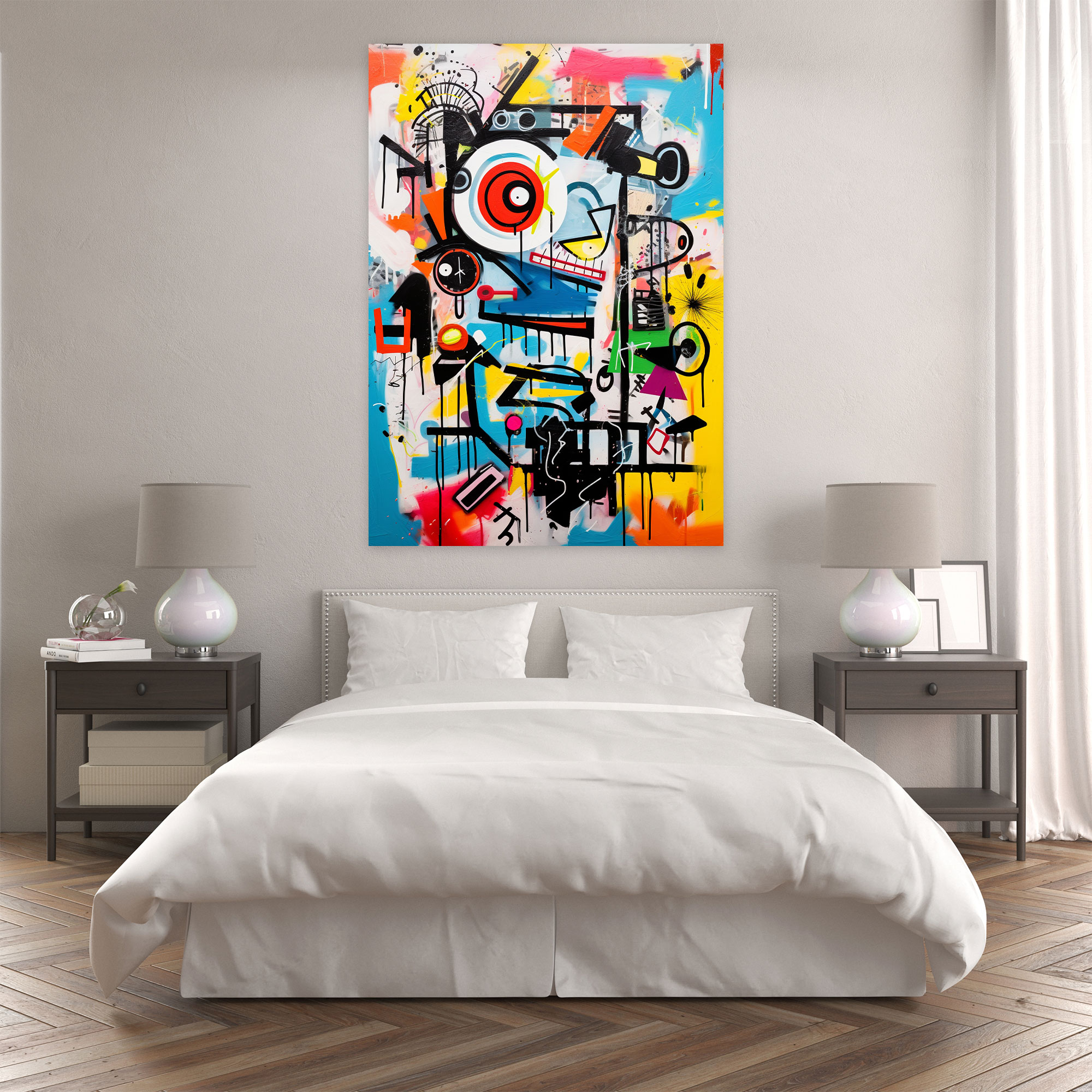 Basquiat Canvas Print - Basquiat, Canvas, Abstract Art, Wall Decoration