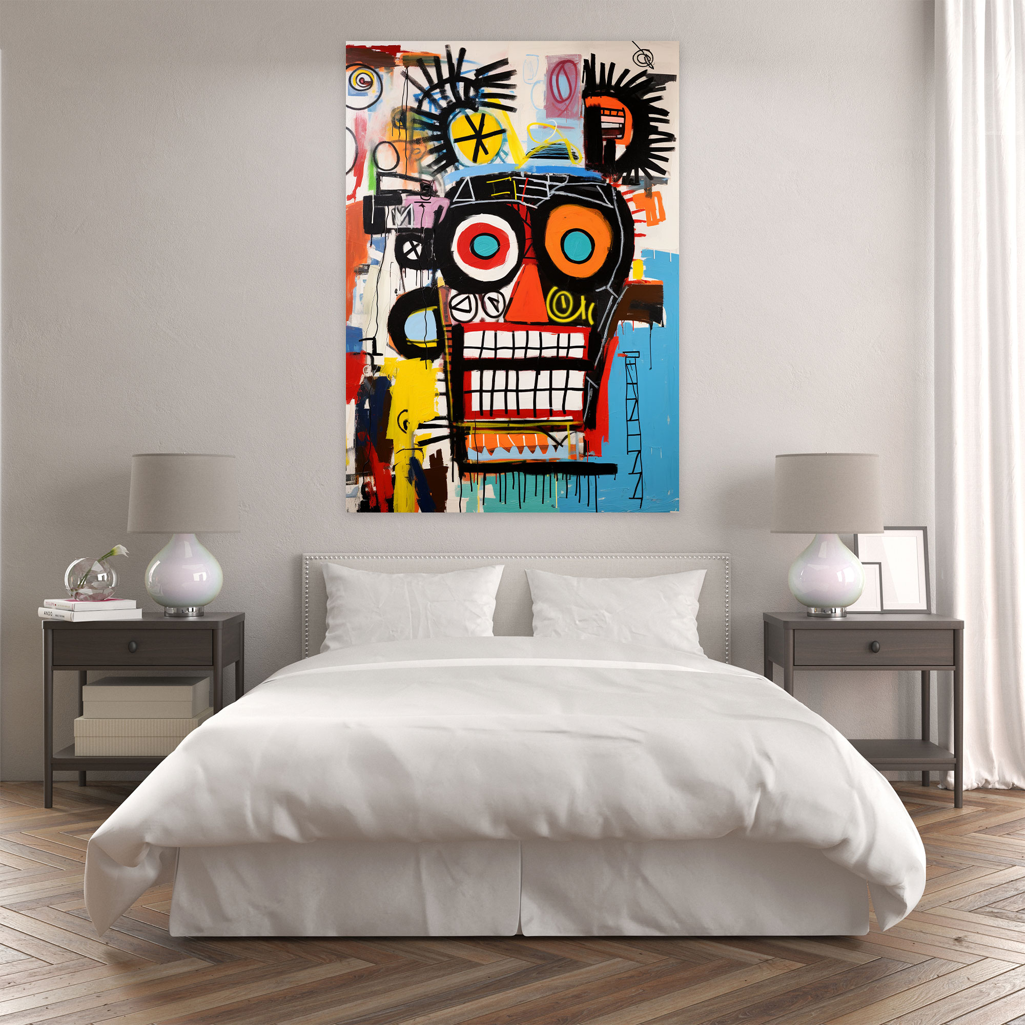 Basquiat Wall Decoration - Basquiat, Canvas Print, Contemporary Art, Basquiat