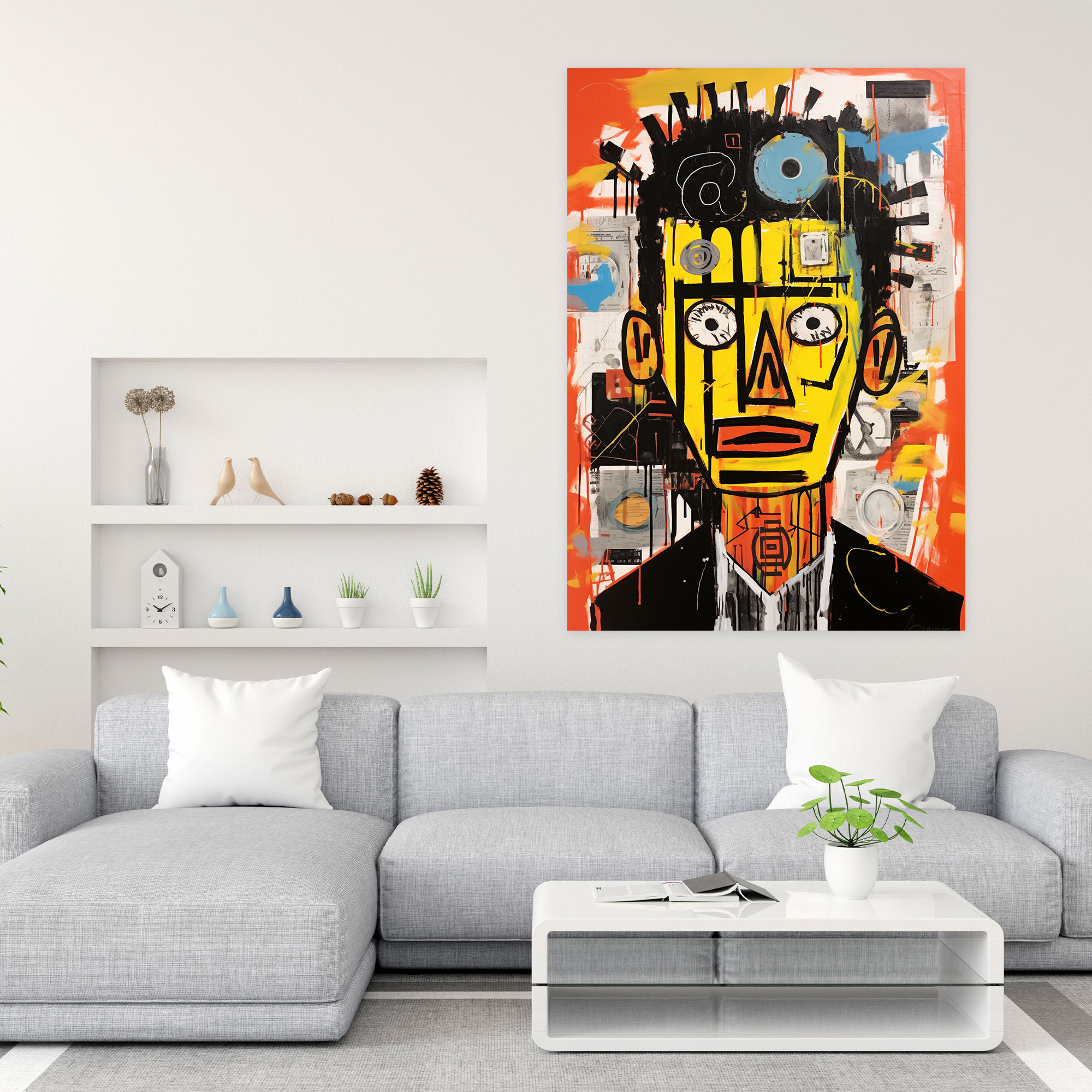 Basquiat Canvas Print - Basquiat, Collage Elements, Basquiat, Home Decoration